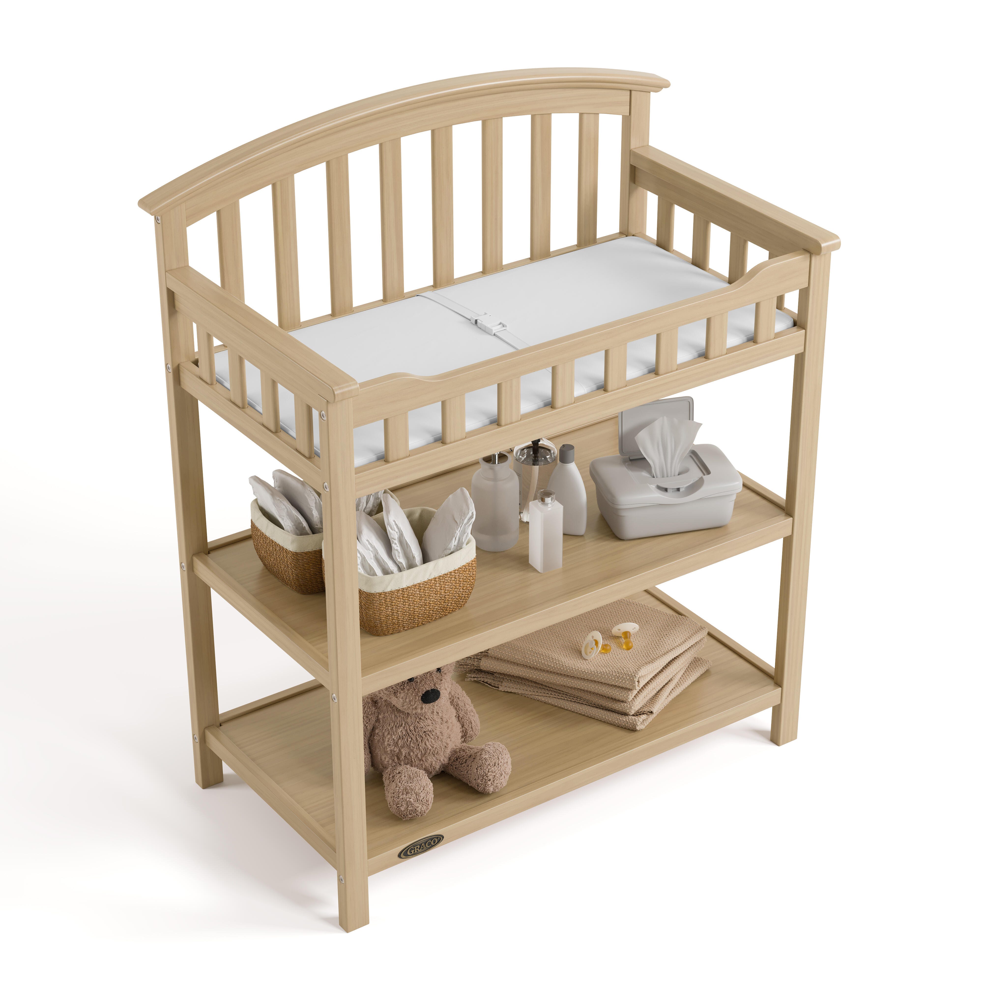 Graco Changing Table, Driftwood, large