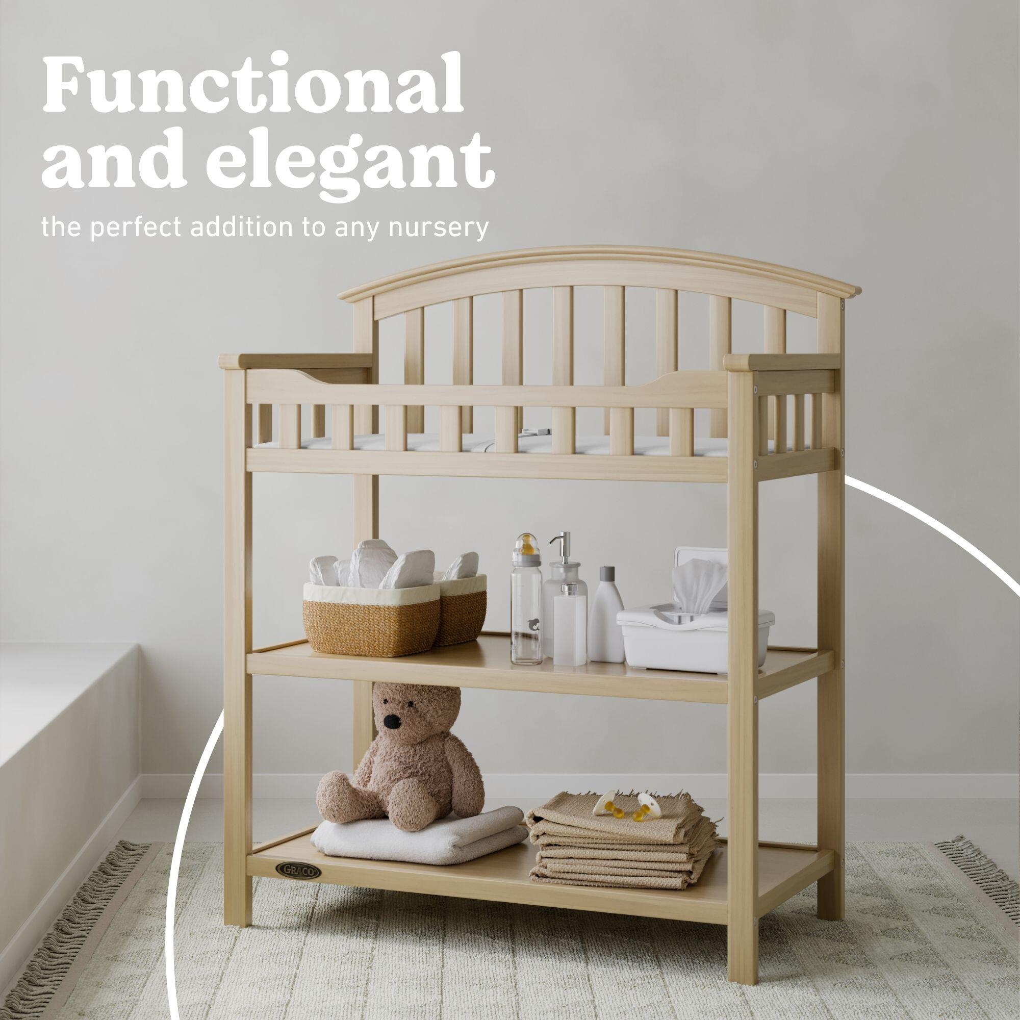 Graco Changing Table, Driftwood, large