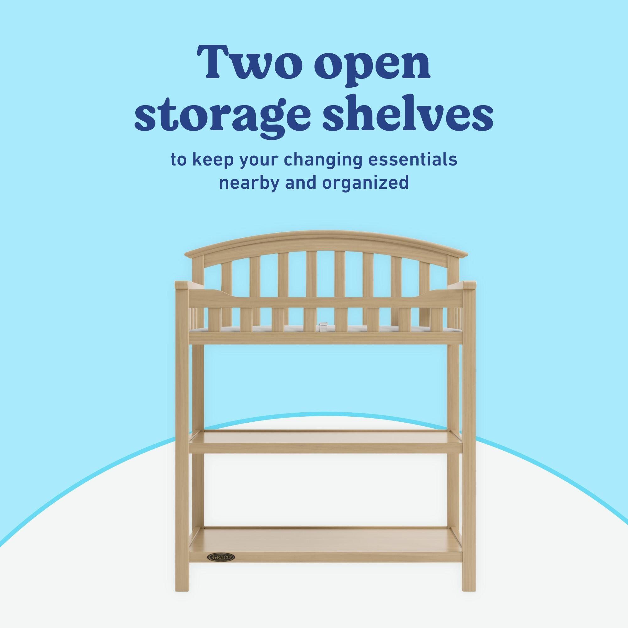 Graco Changing Table, Driftwood, large