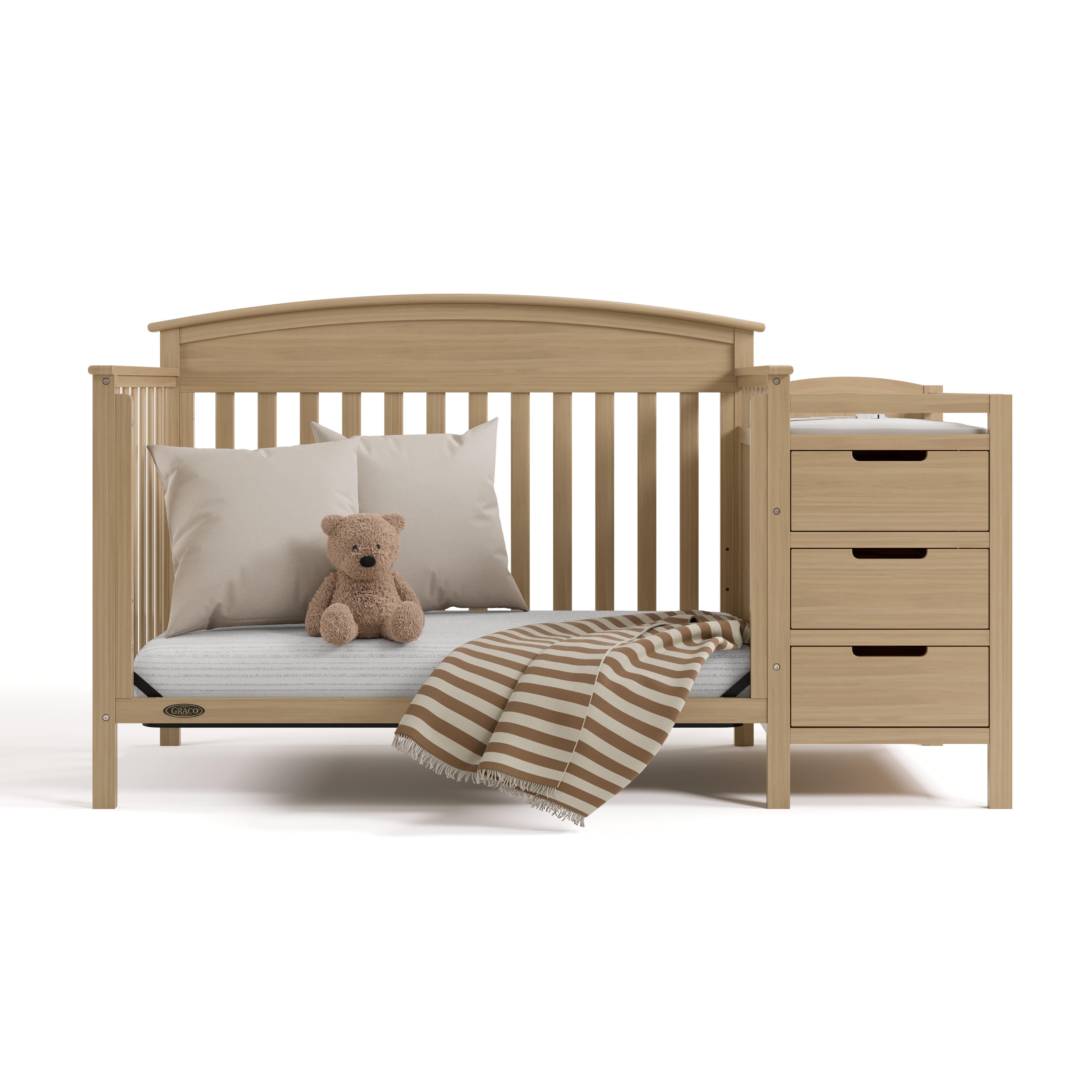 Graco Benton 4-in-1 Convertible Crib and Changer, Driftwood, large