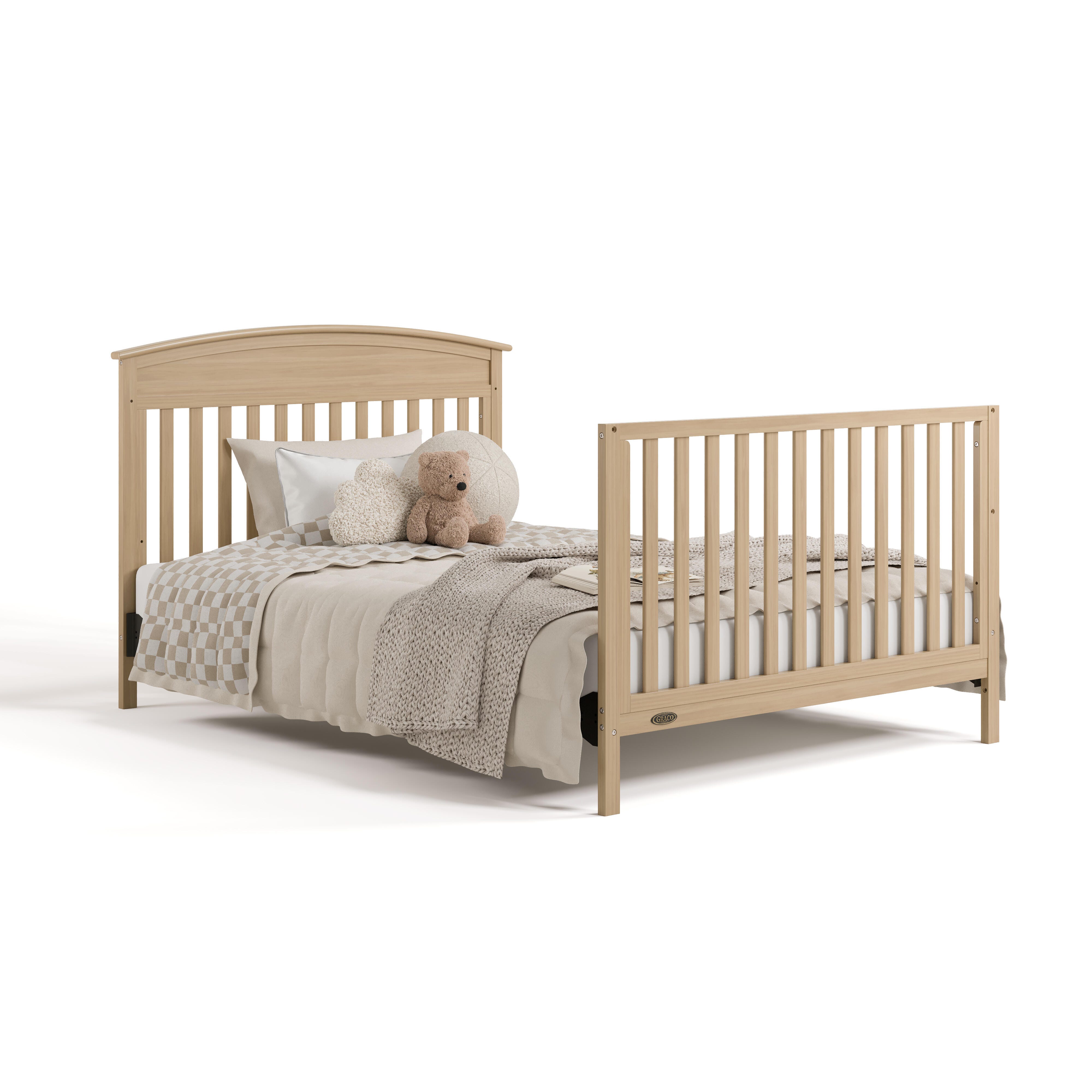 Graco Benton 4-in-1 Convertible Crib and Changer, Driftwood, large