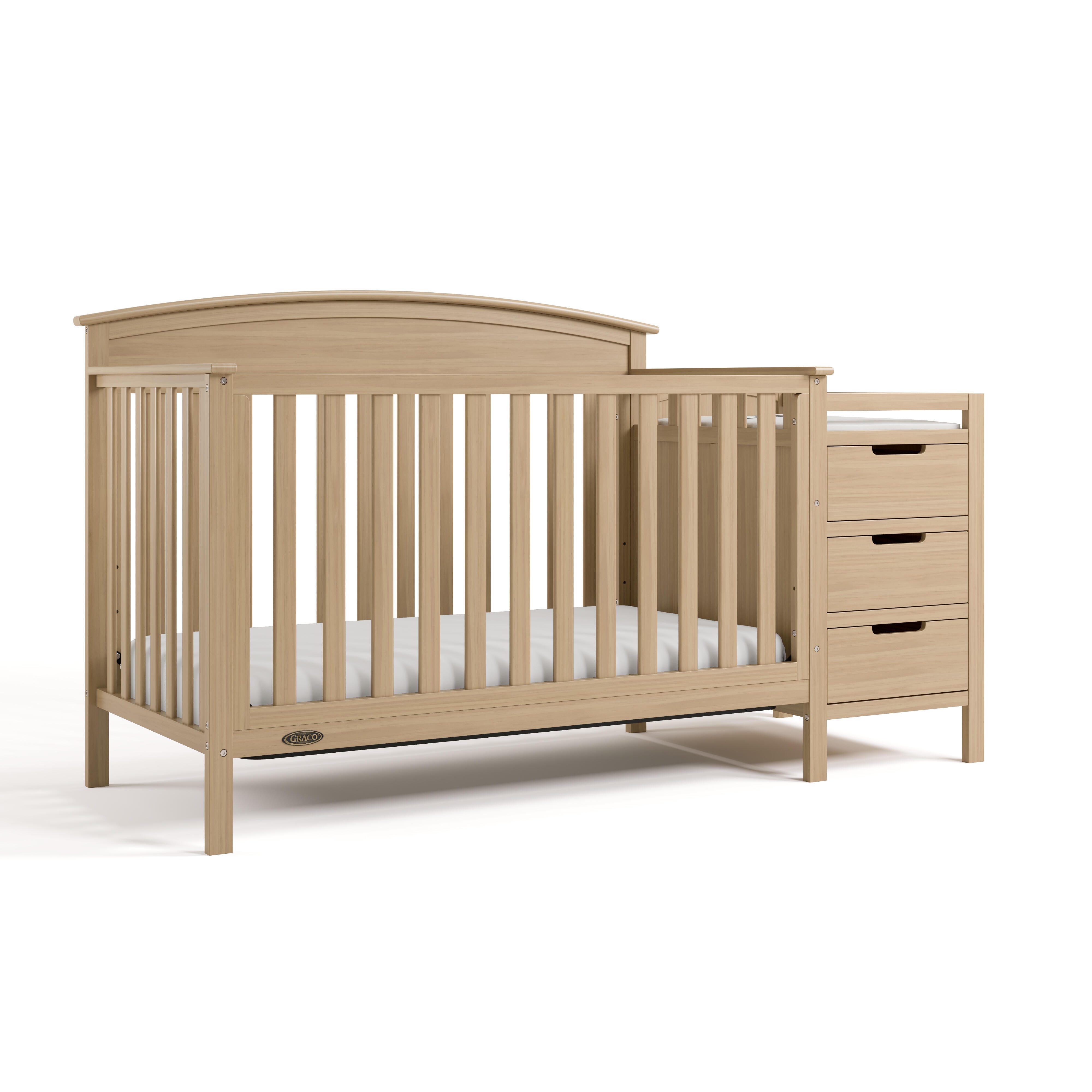 Graco Benton 4-in-1 Convertible Crib and Changer, Driftwood, large