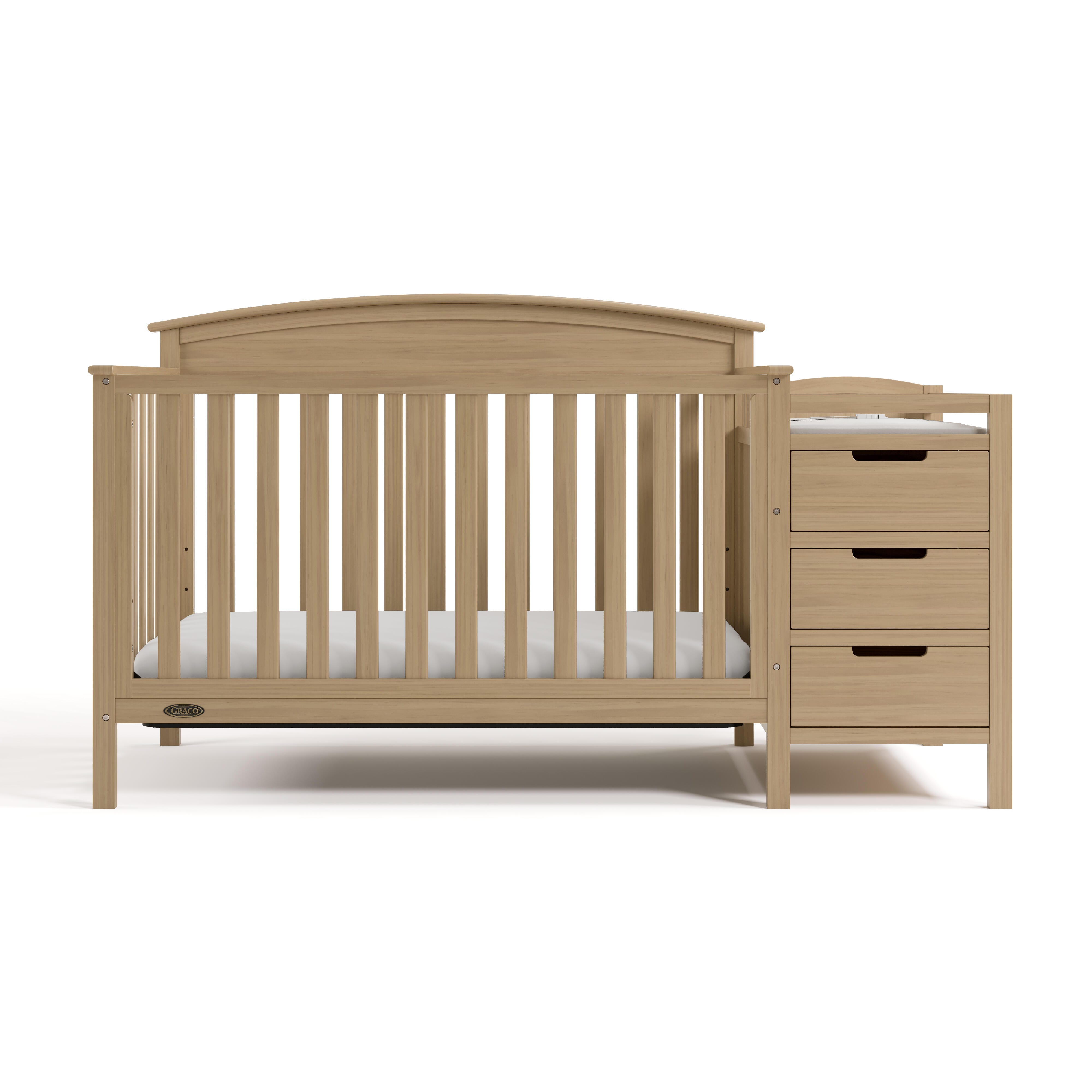 Graco Benton 4-in-1 Convertible Crib and Changer, Driftwood, large