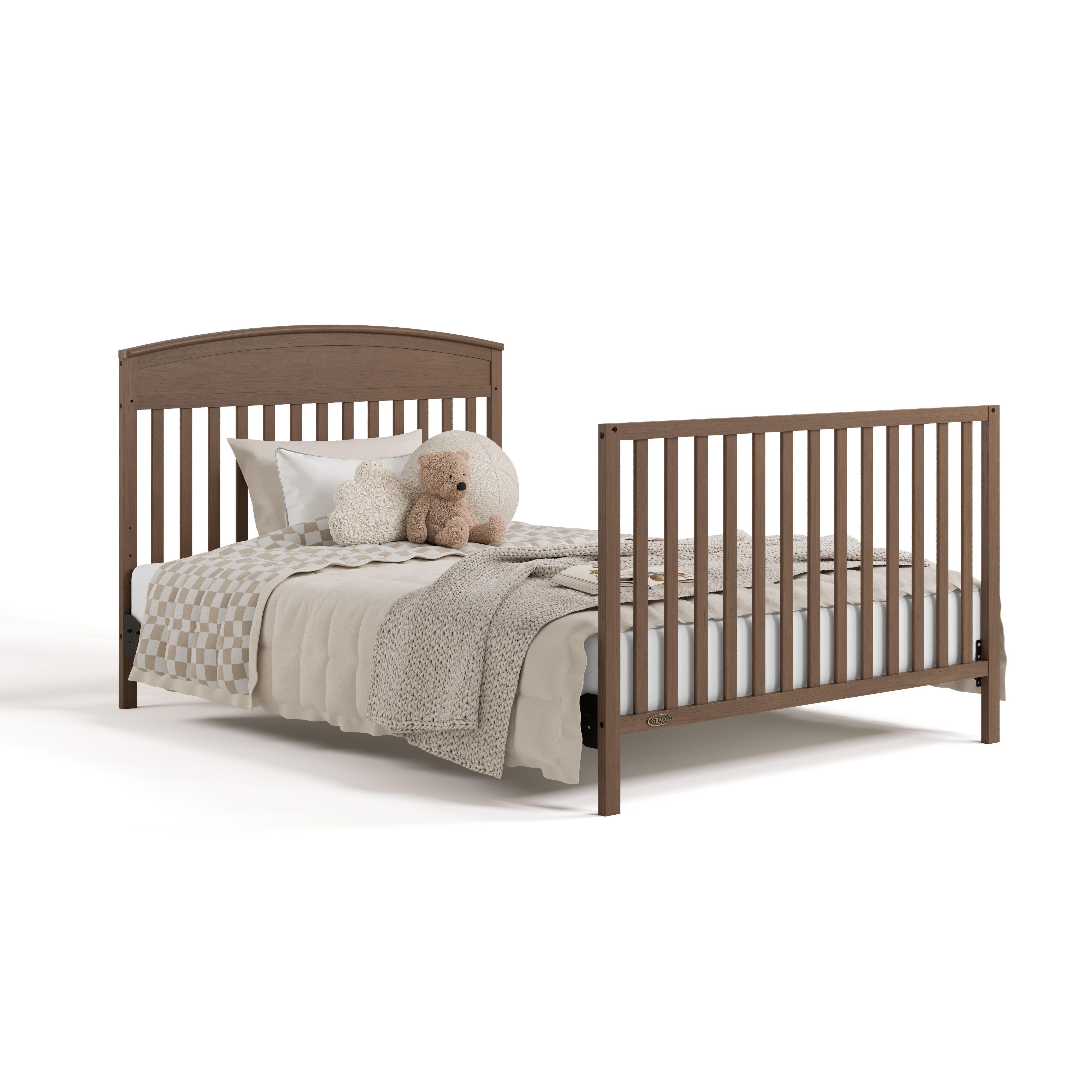 Graco Benton 5-in-1 Convertible Crib, Hazelnut, large