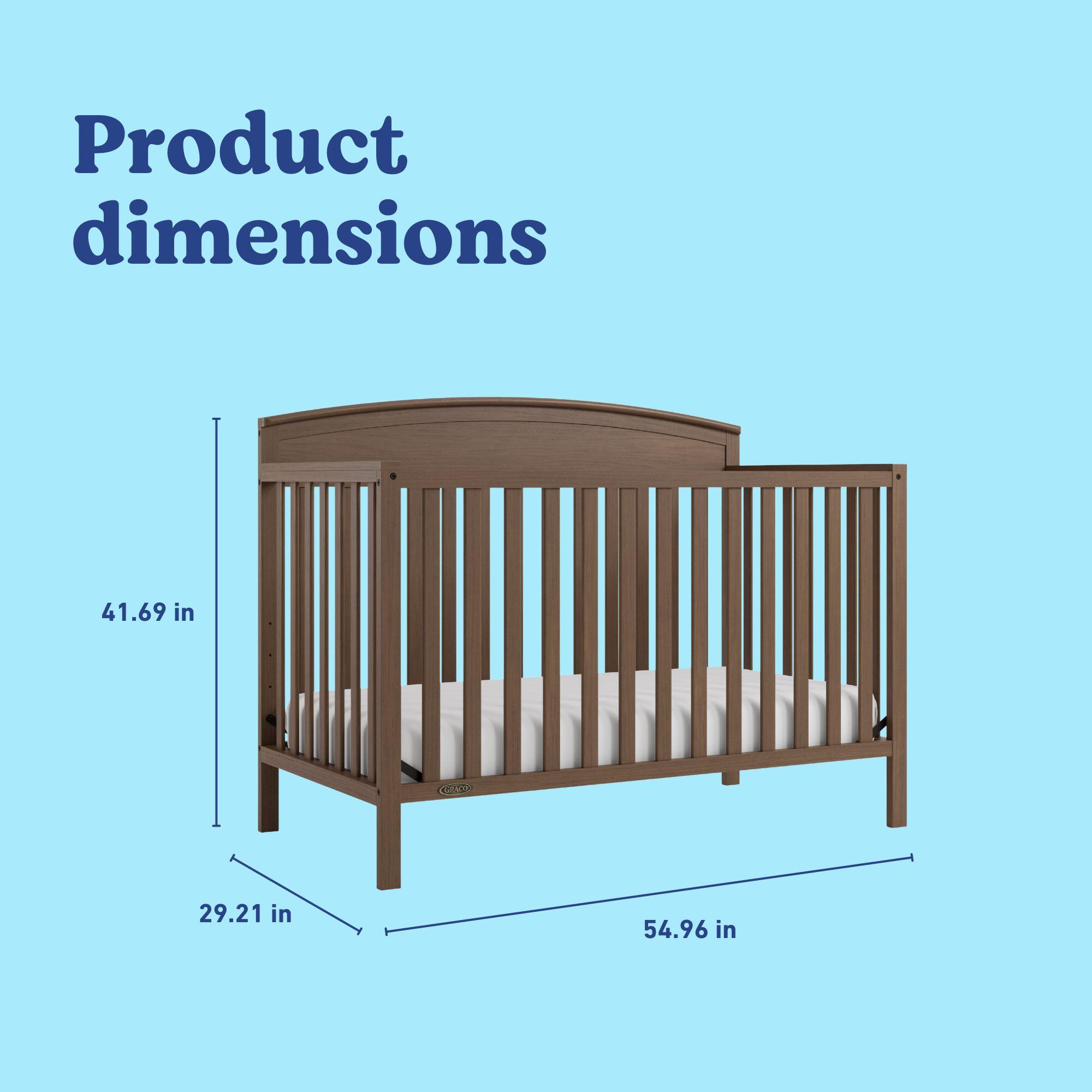 Graco Benton 5-in-1 Convertible Crib, Hazelnut, large