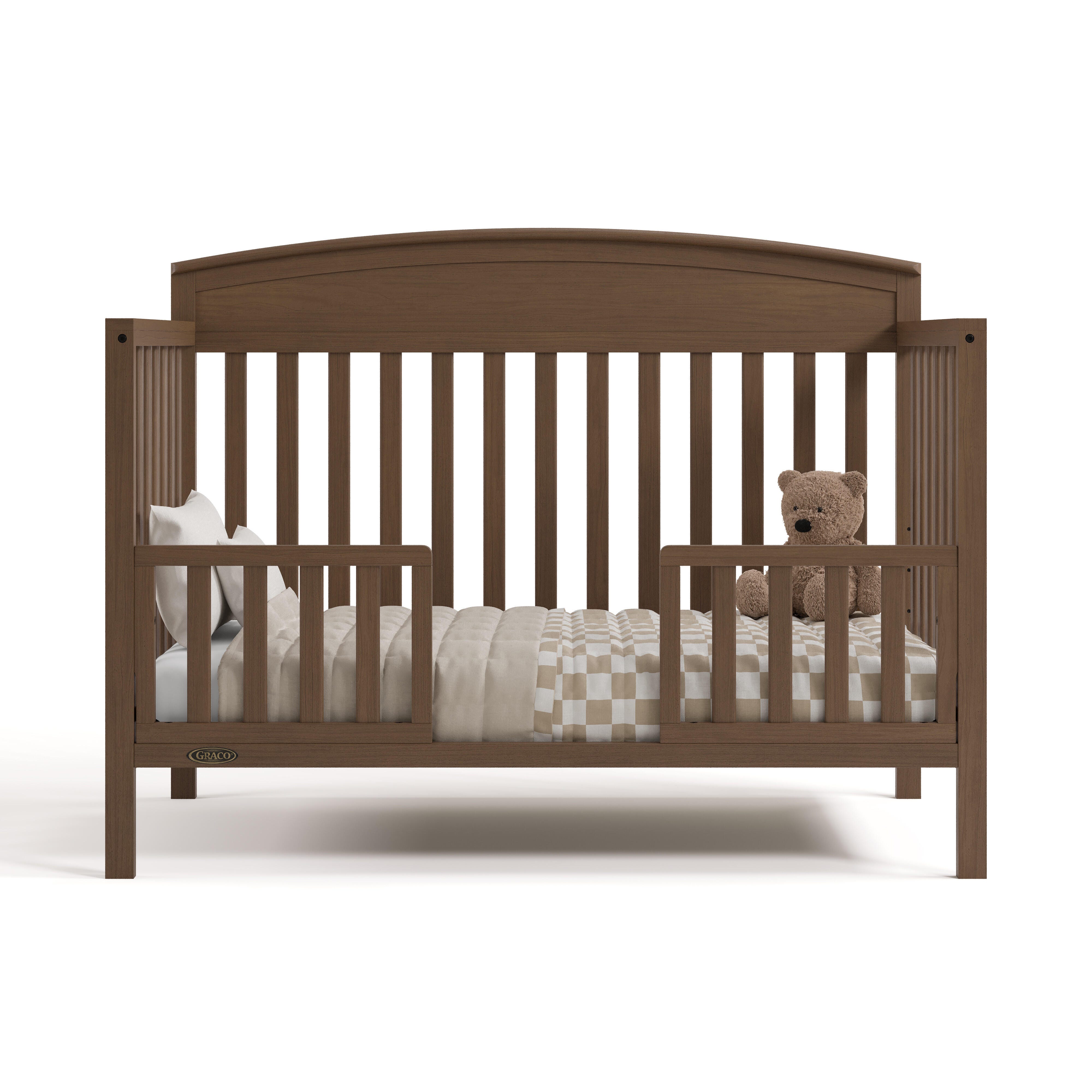 Graco Benton 5-in-1 Convertible Crib, Hazelnut, large