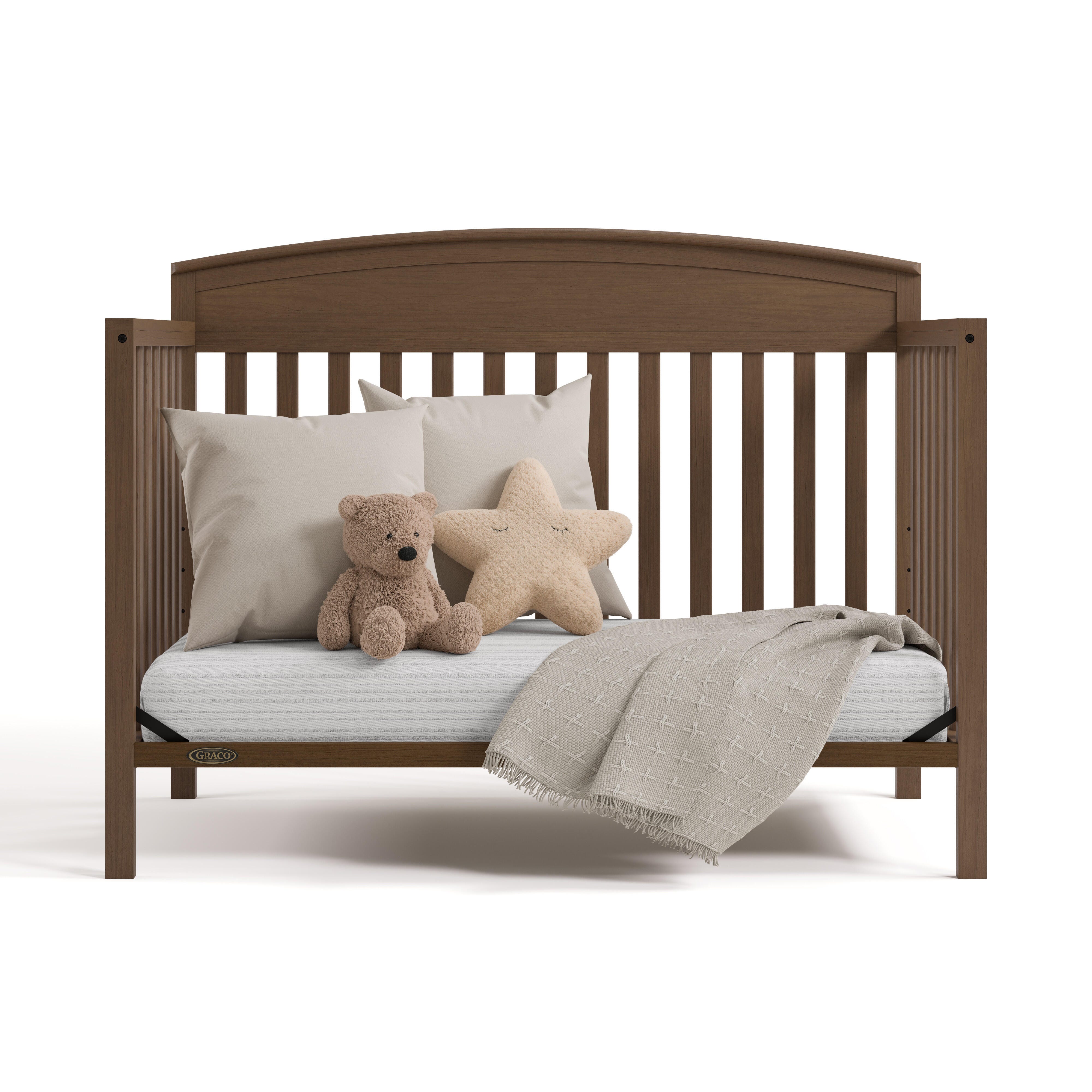 Graco Benton 5-in-1 Convertible Crib, Hazelnut, large