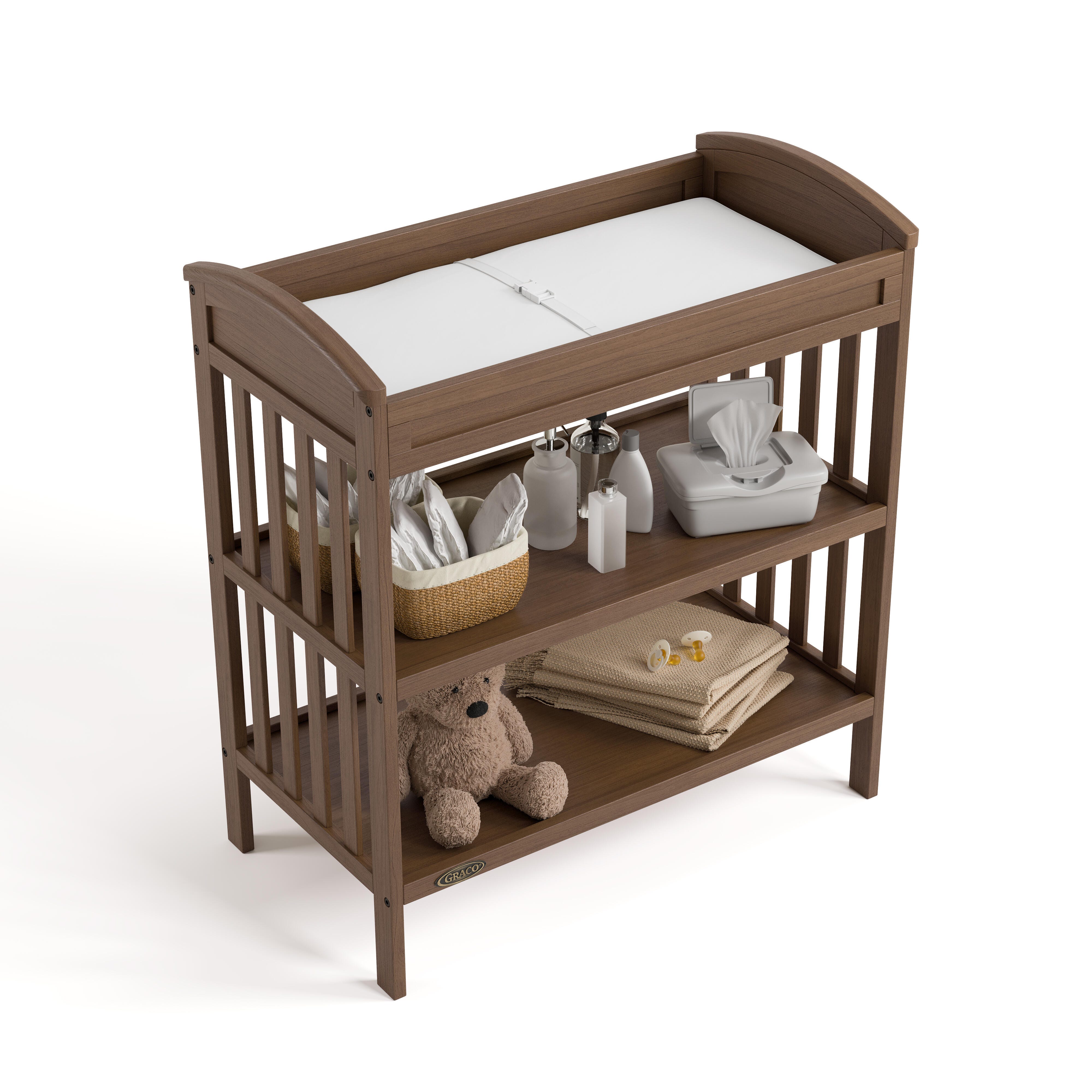 Graco Benton Changing Table, Hazelnut, large