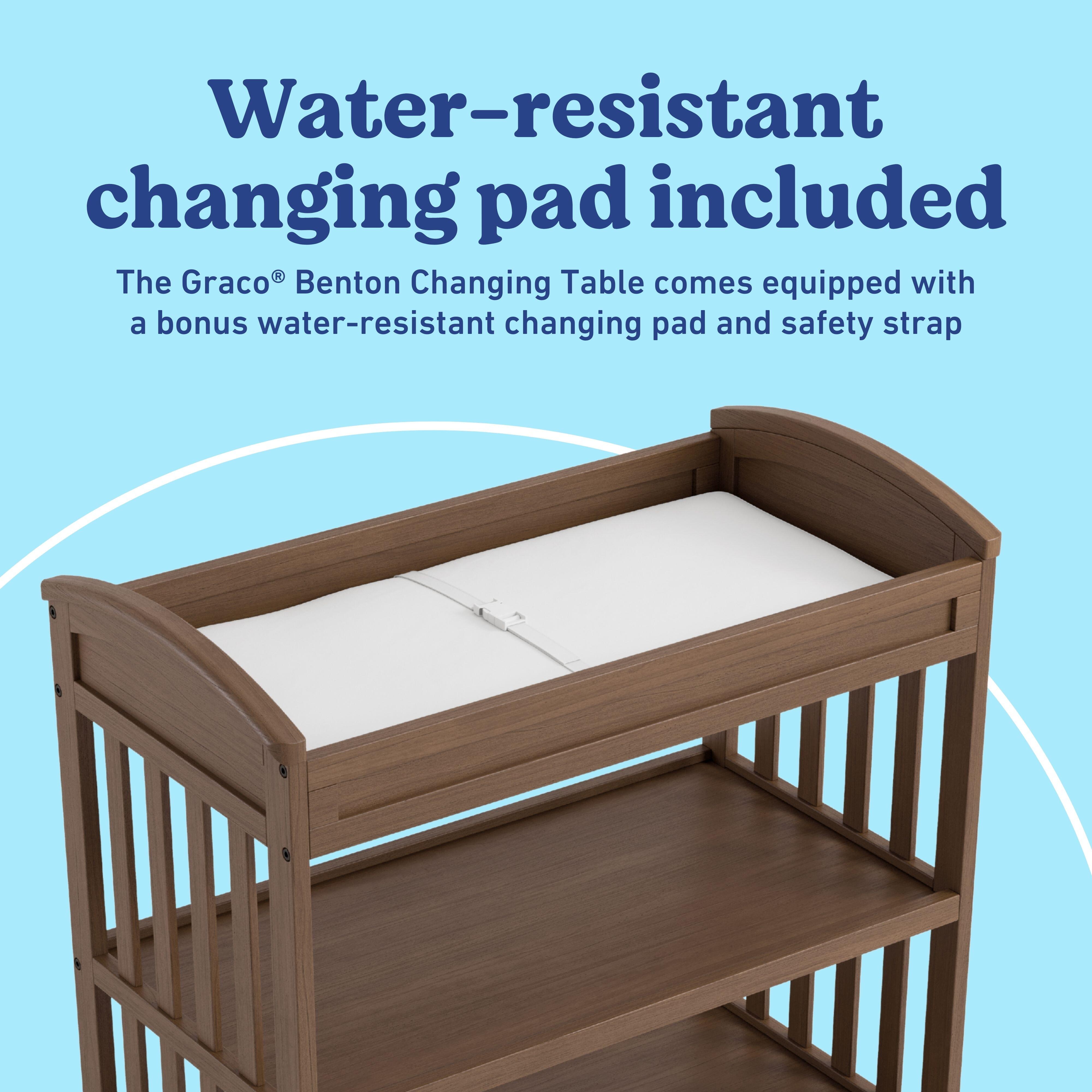 Graco Benton Changing Table, Hazelnut, large
