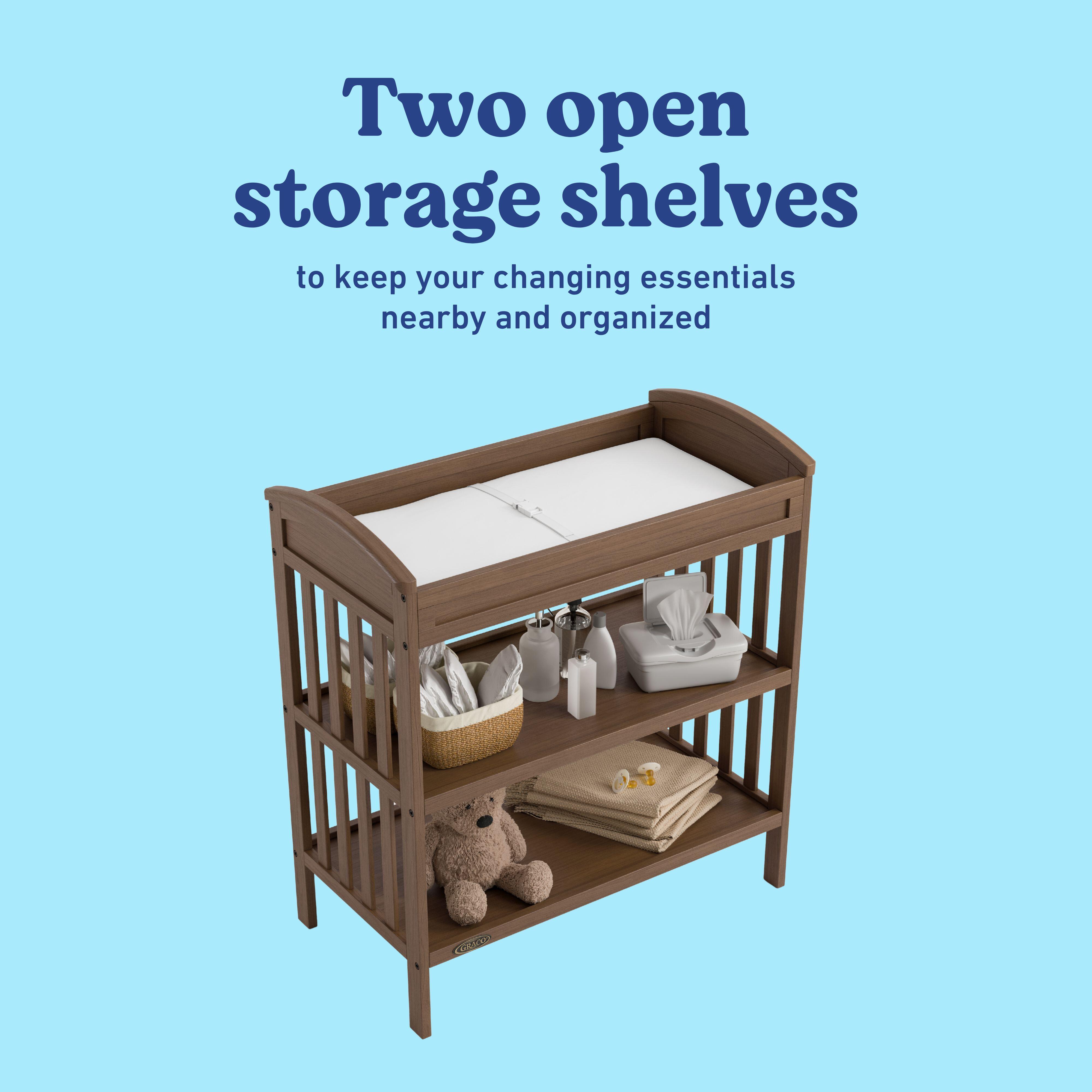 Graco Benton Changing Table, Hazelnut, large
