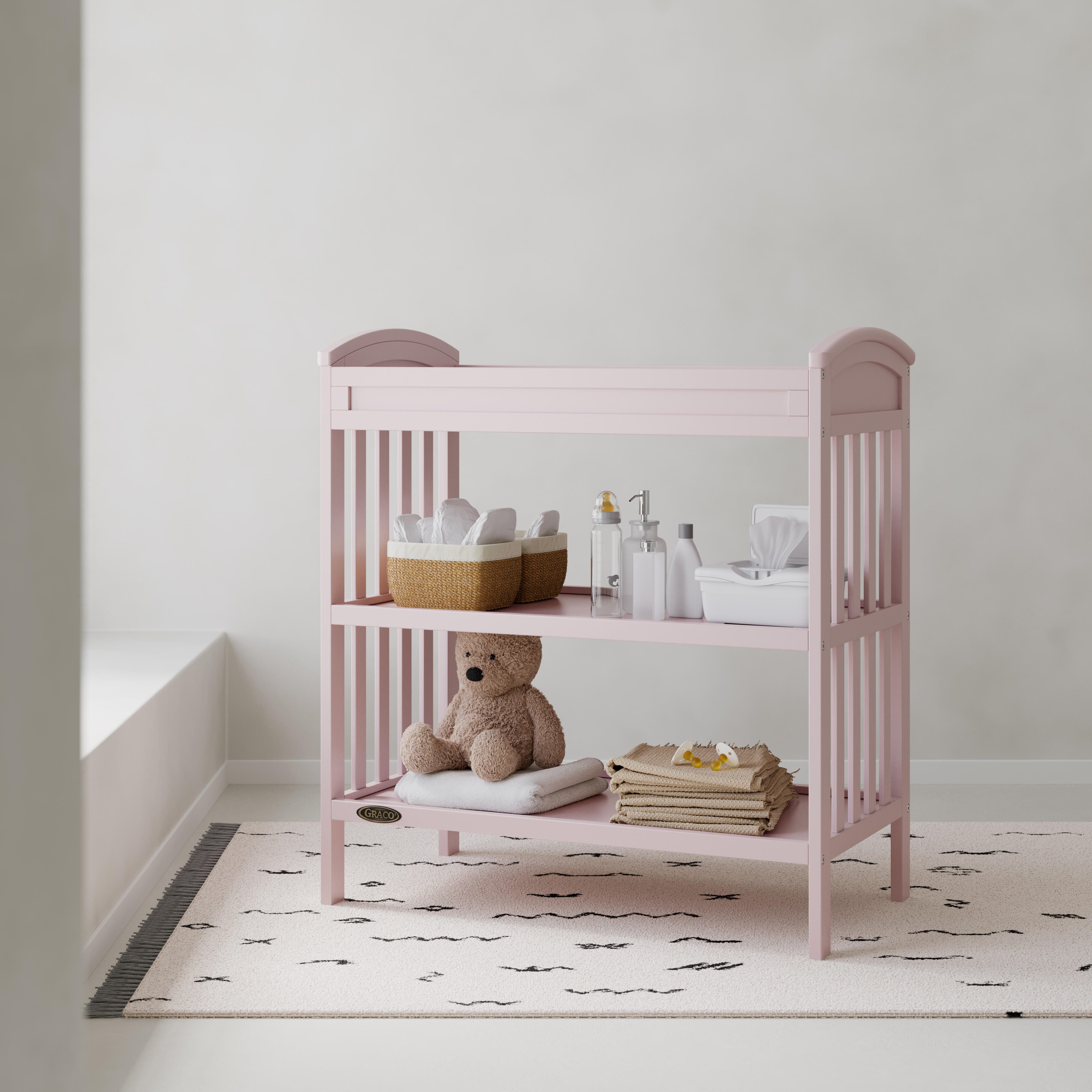 Graco Benton Changing Table, Blush, rollover