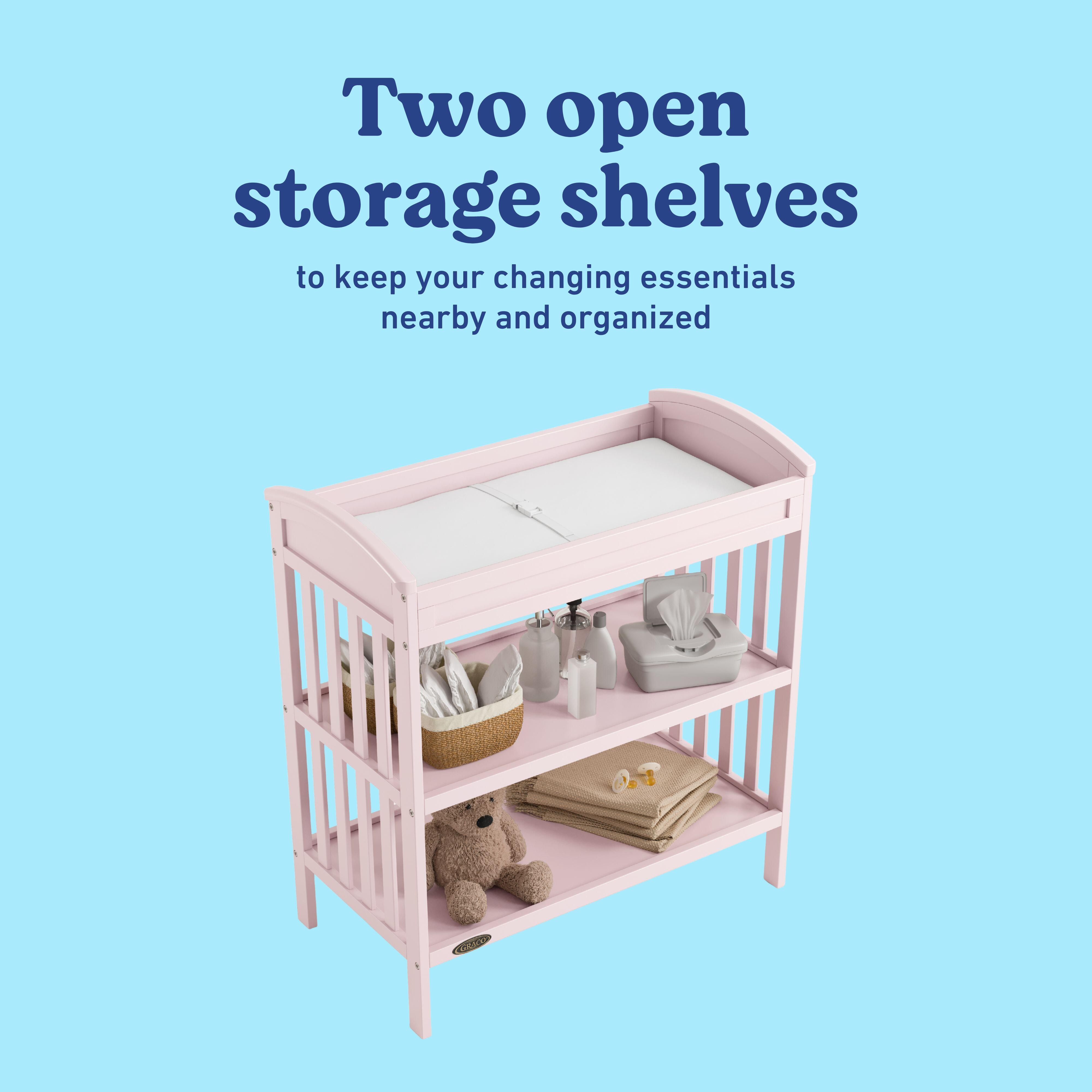 Graco Benton Changing Table, Blush, large