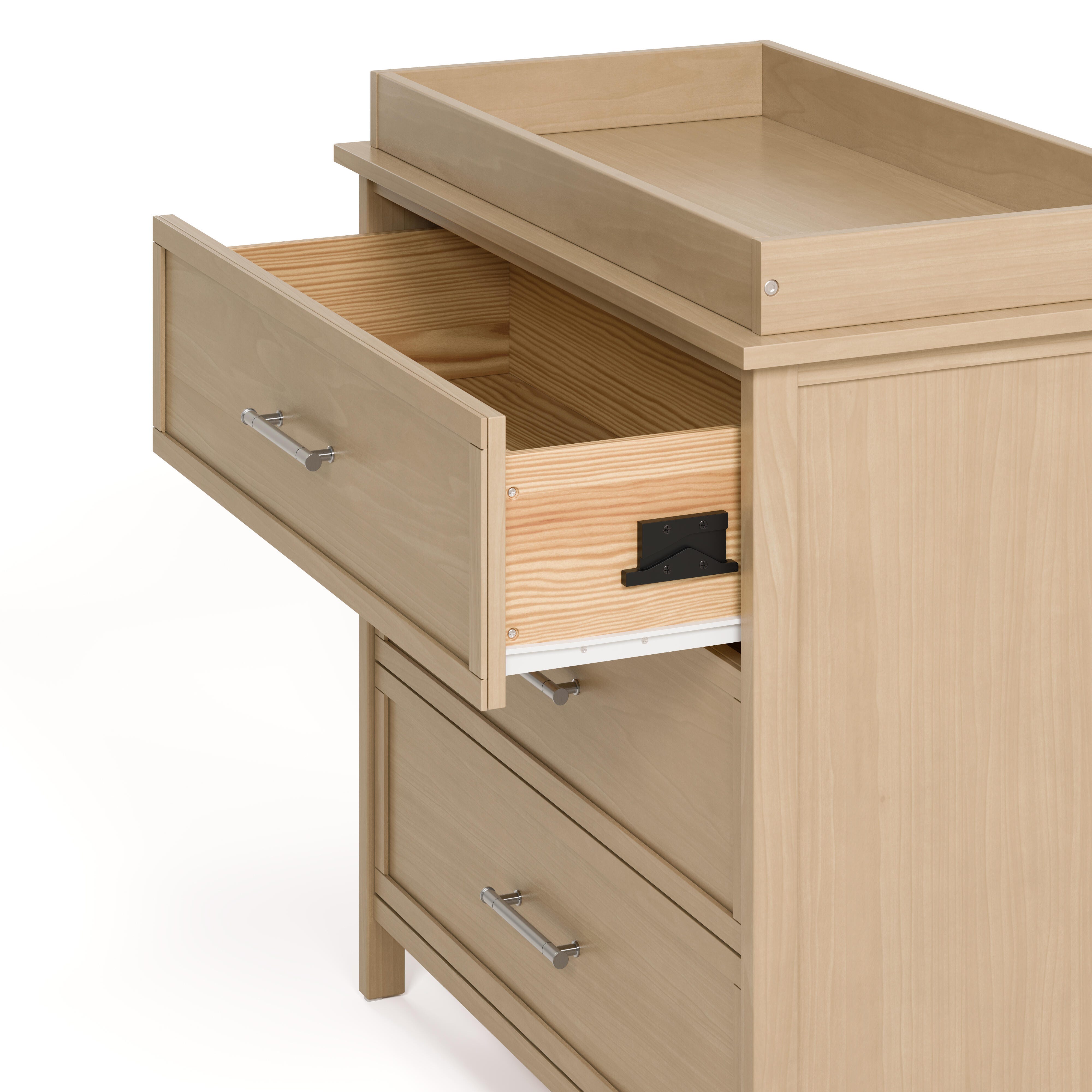 Graco Classic 3 Drawer Chest with Changing Topper, Driftwood, large