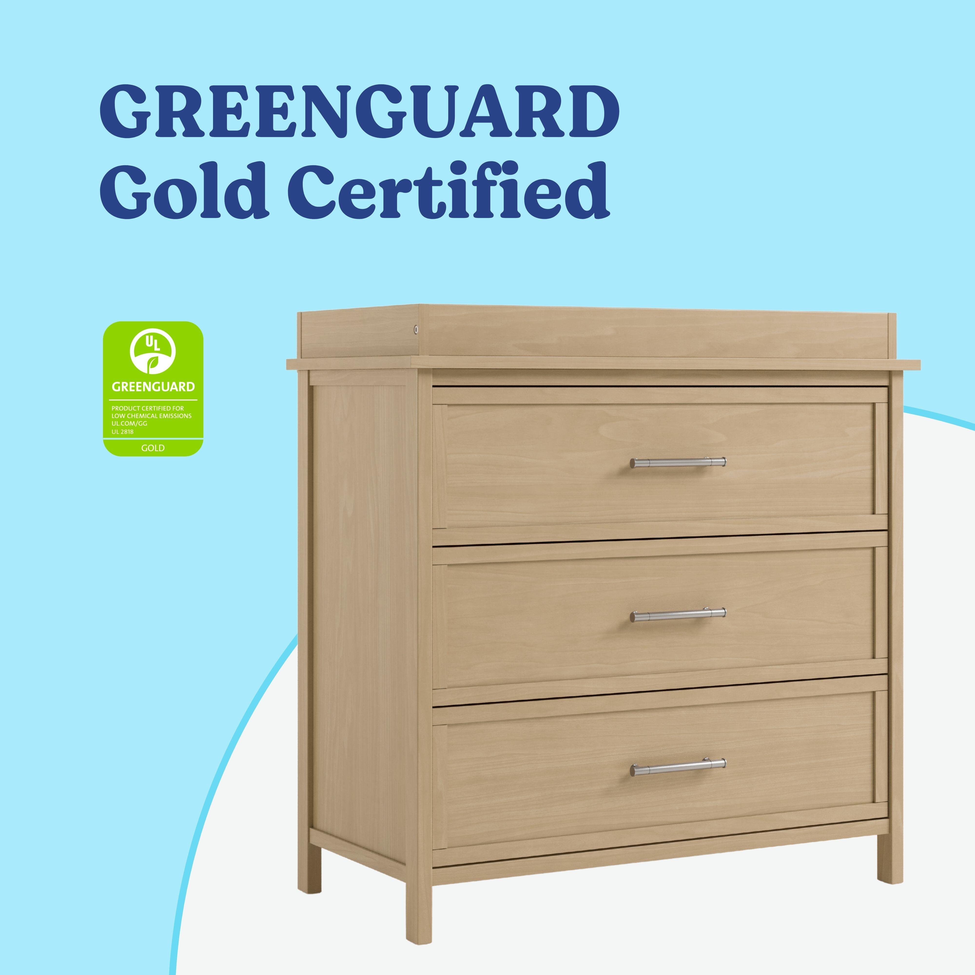 Graco Classic 3 Drawer Chest with Changing Topper, Driftwood, large