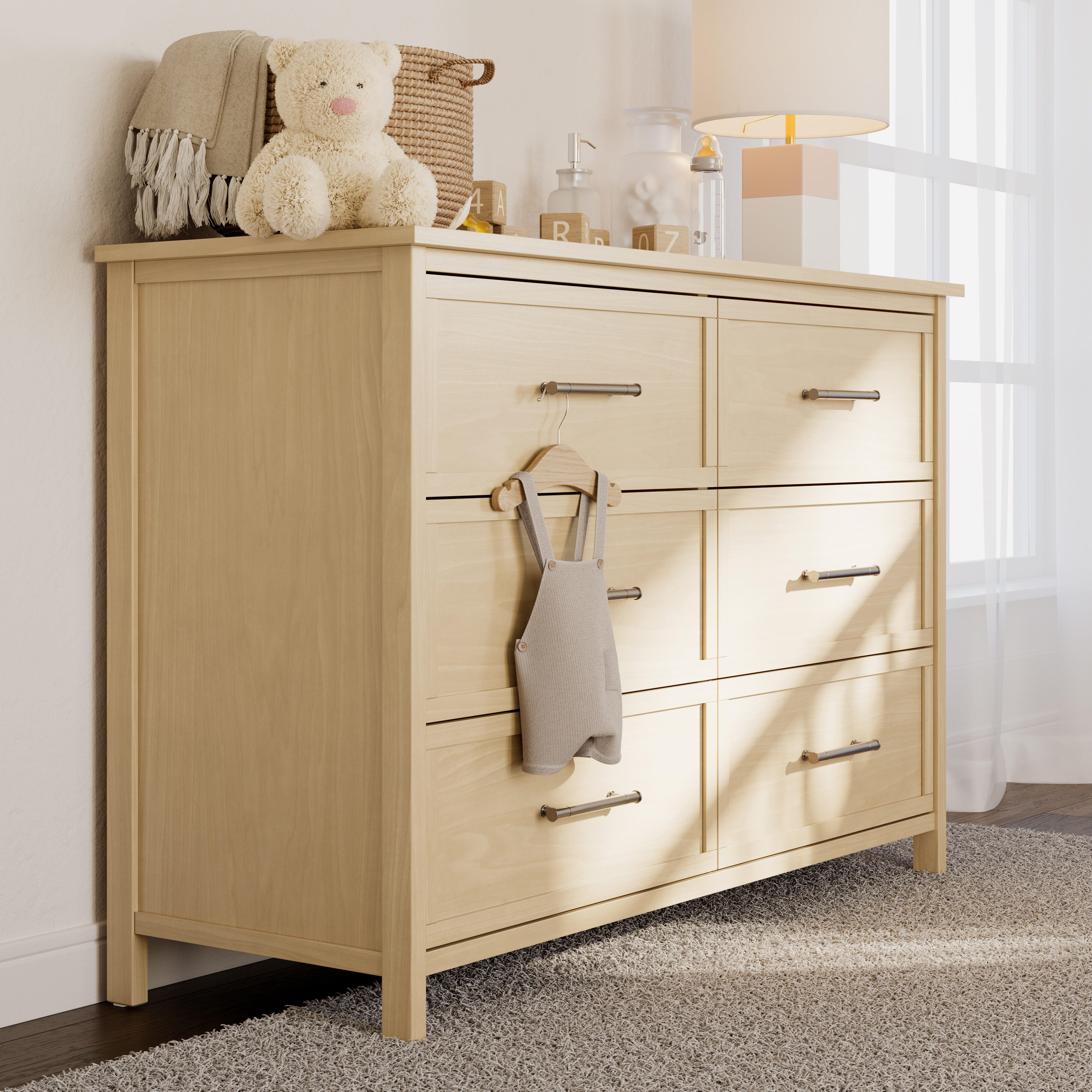 Graco Classic 6 Drawer Dresser, Driftwood, rollover