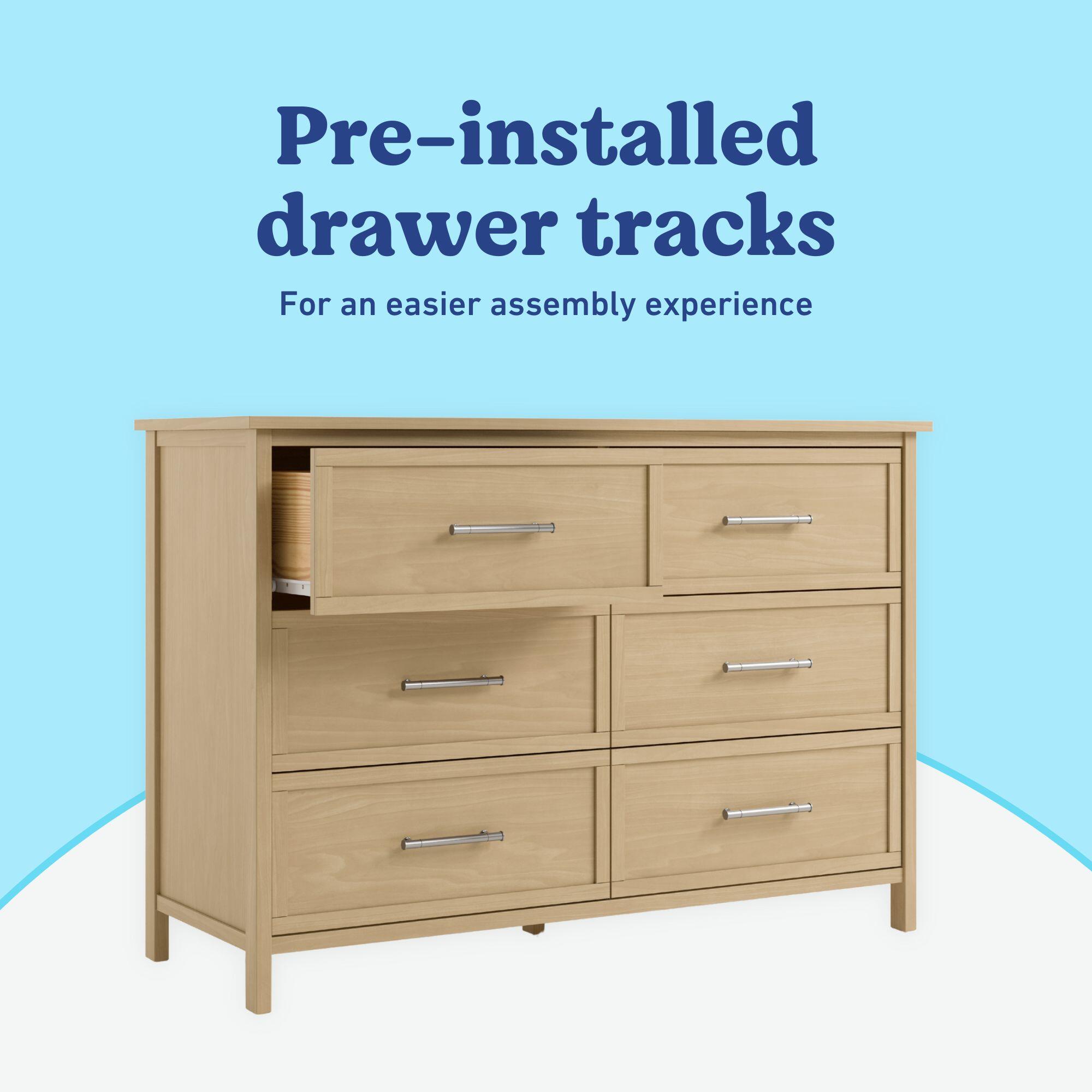 Graco Classic 6 Drawer Dresser, Driftwood, large