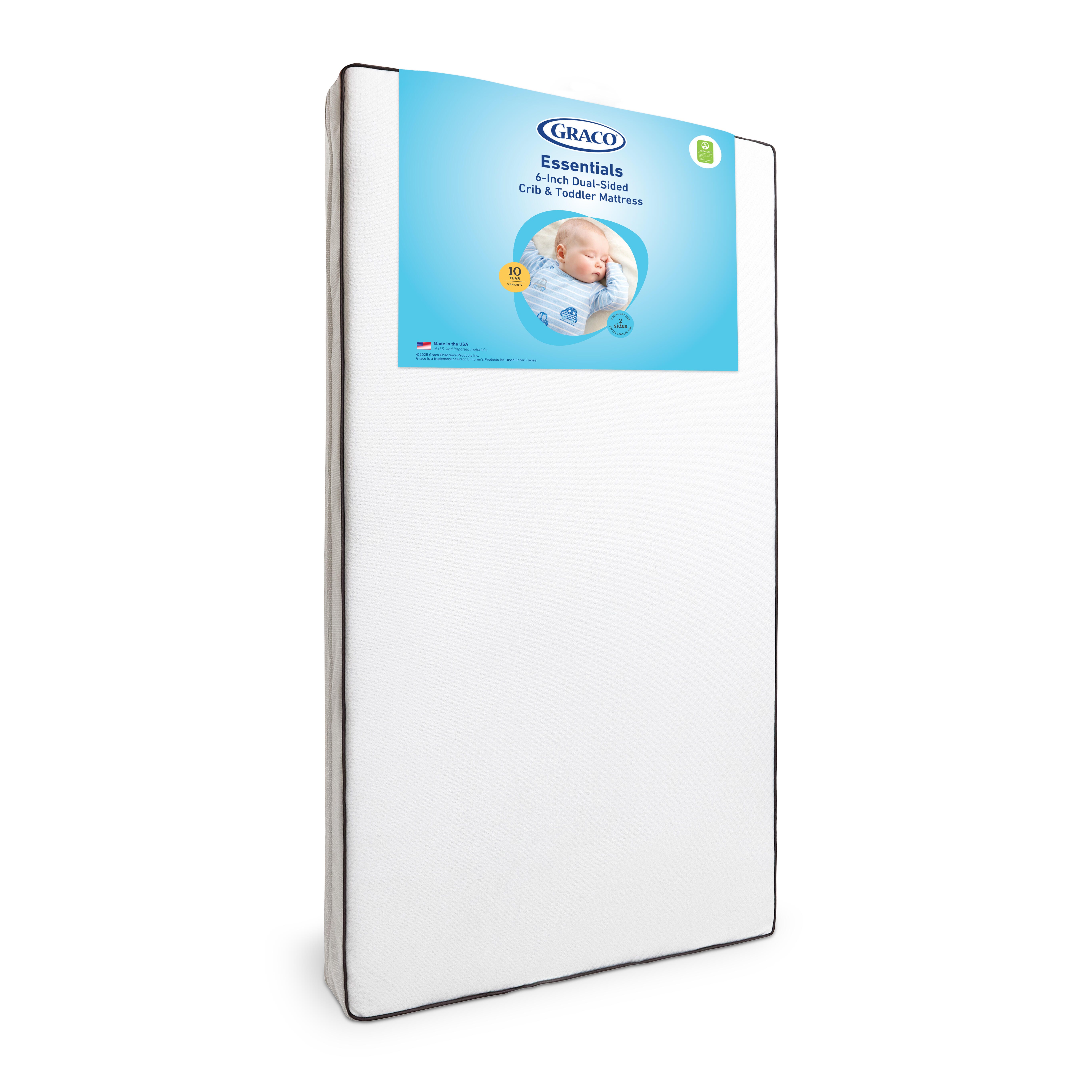Graco Essentials Solid Dual-Sided Crib and Toddler Mattress, , large