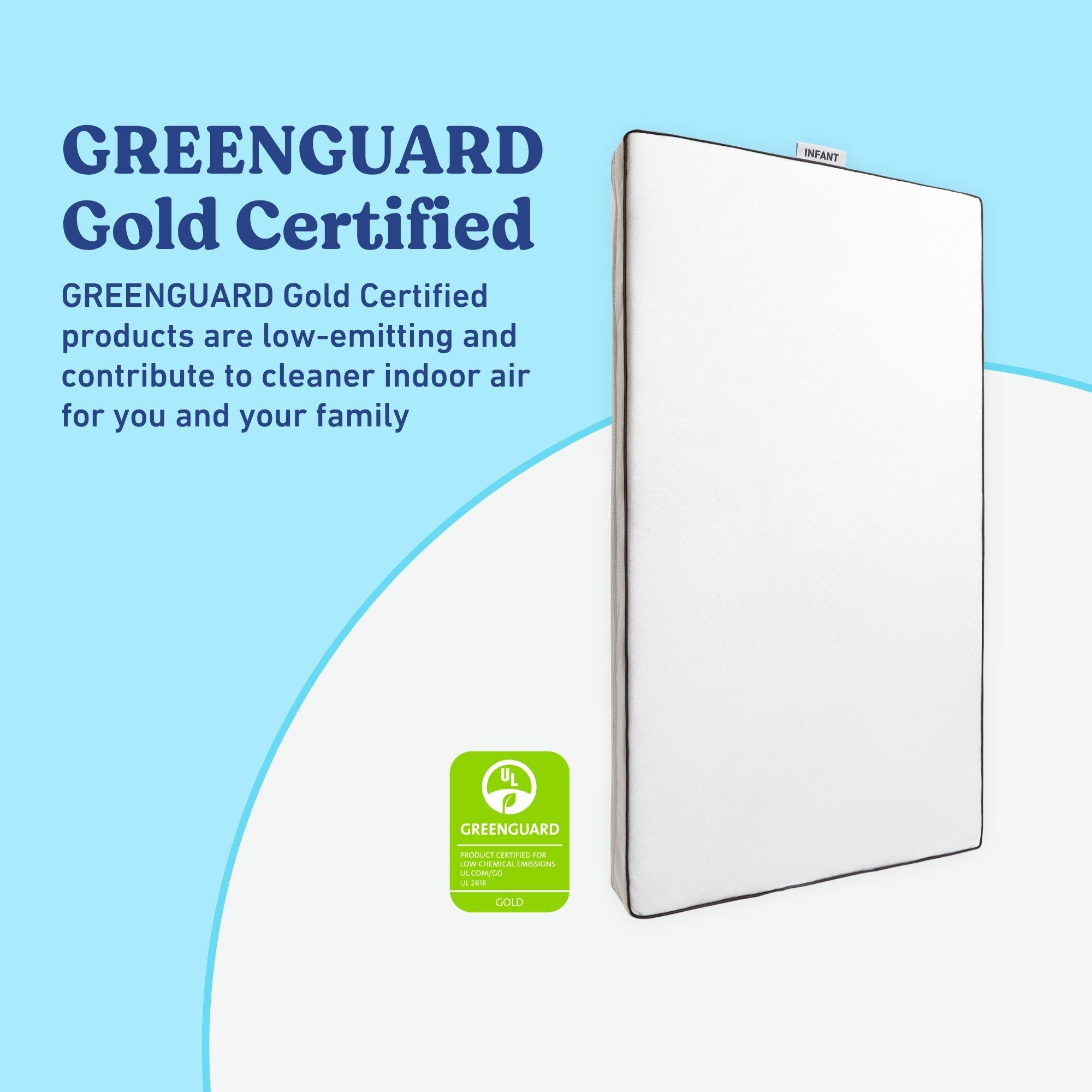 Graco Essentials Solid Dual-Sided Crib and Toddler Mattress, , large