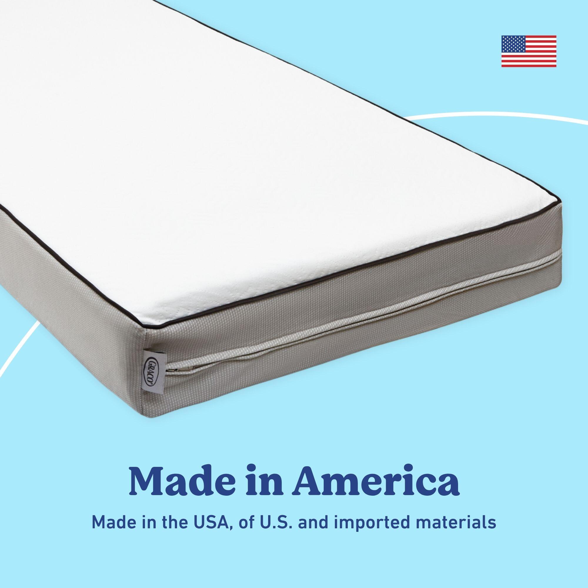 Graco Essentials Solid Dual-Sided Crib and Toddler Mattress, , large