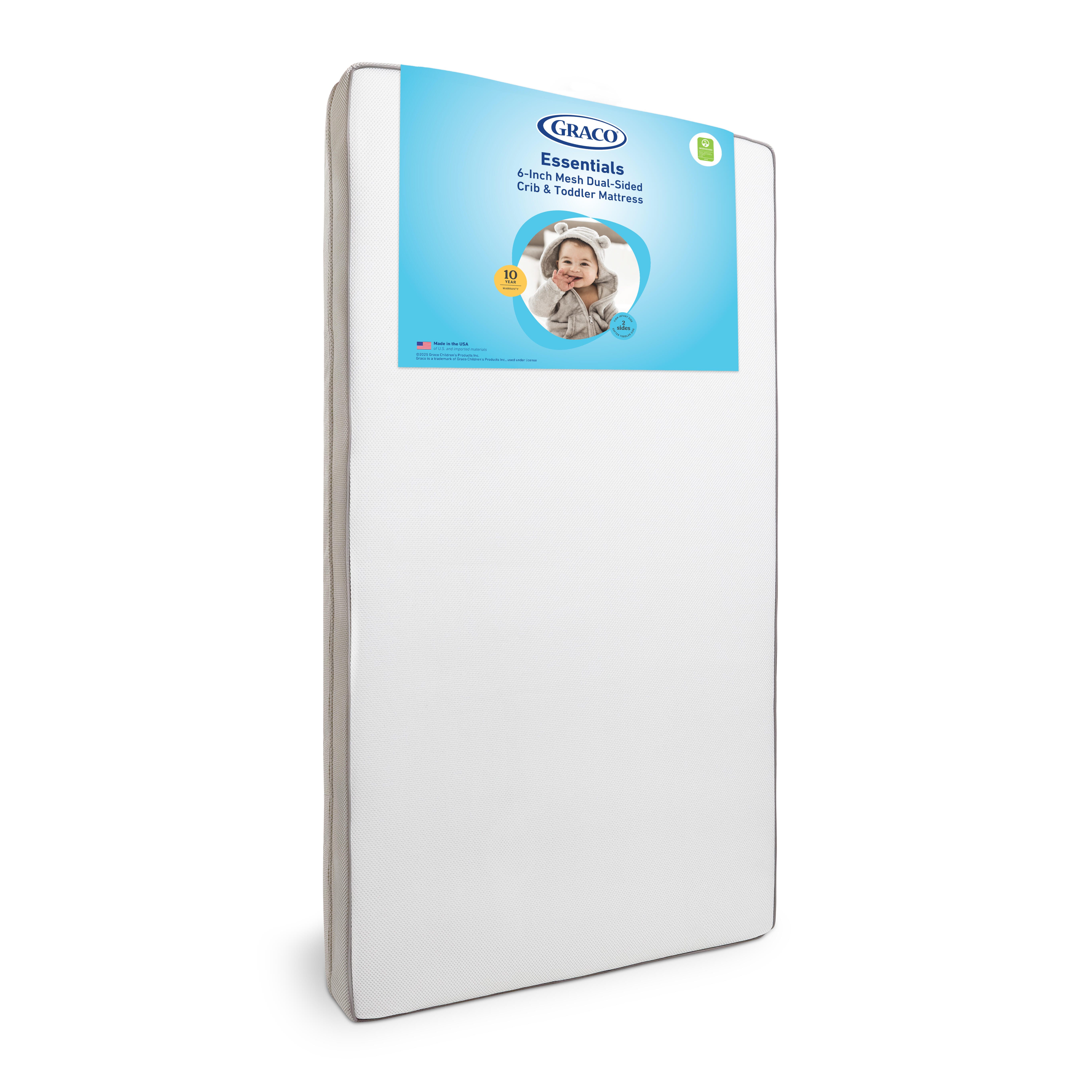 Graco Essentials Dual-Sided Crib and Toddler Mattress, , large