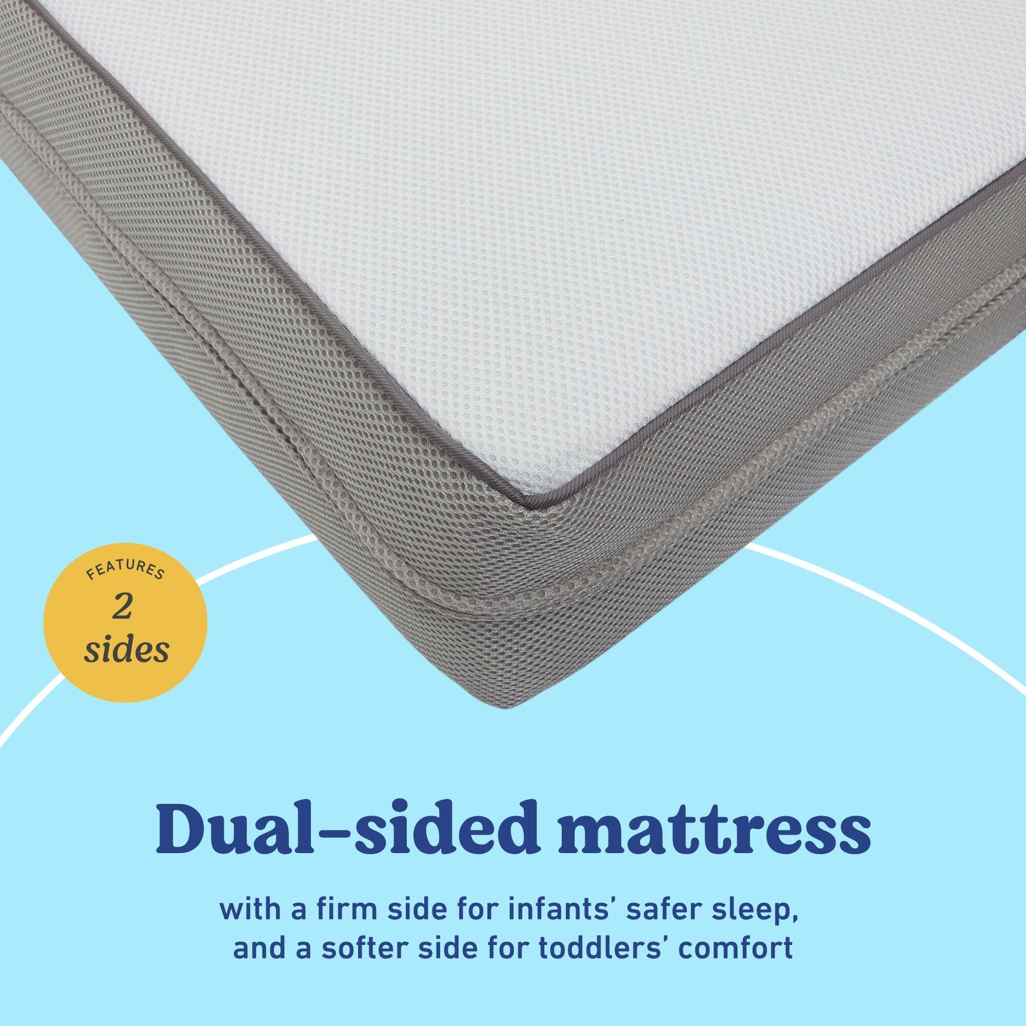 Graco Essentials Dual-Sided Crib and Toddler Mattress, , large