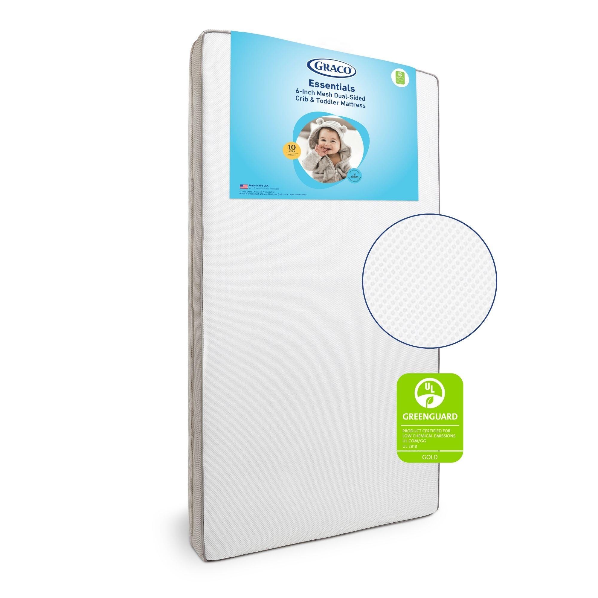 Graco Essentials Dual-Sided Crib and Toddler Mattress, , large