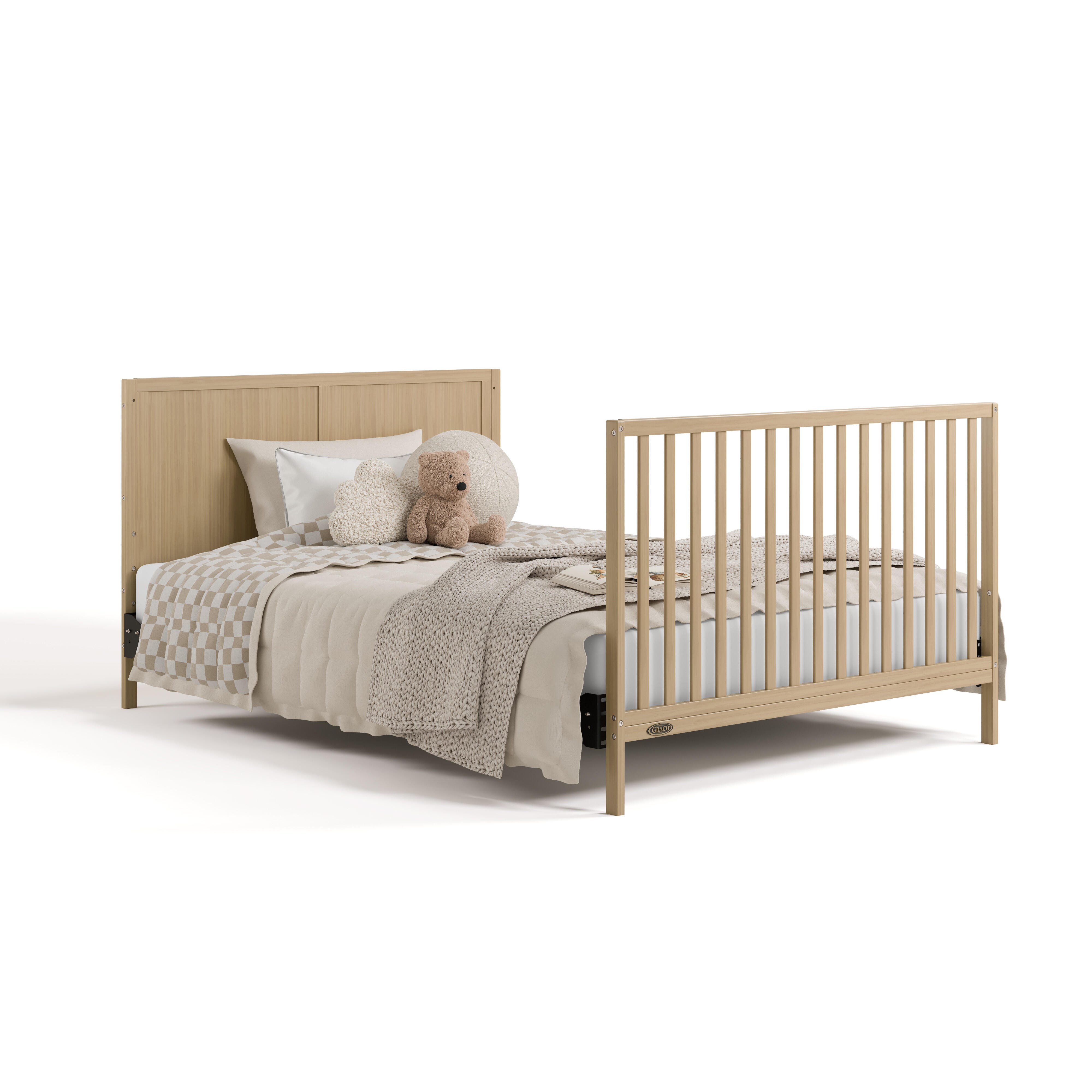 Graco Melrose 5-in-1 Convertible Crib With Storage Drawer, Driftwood, large