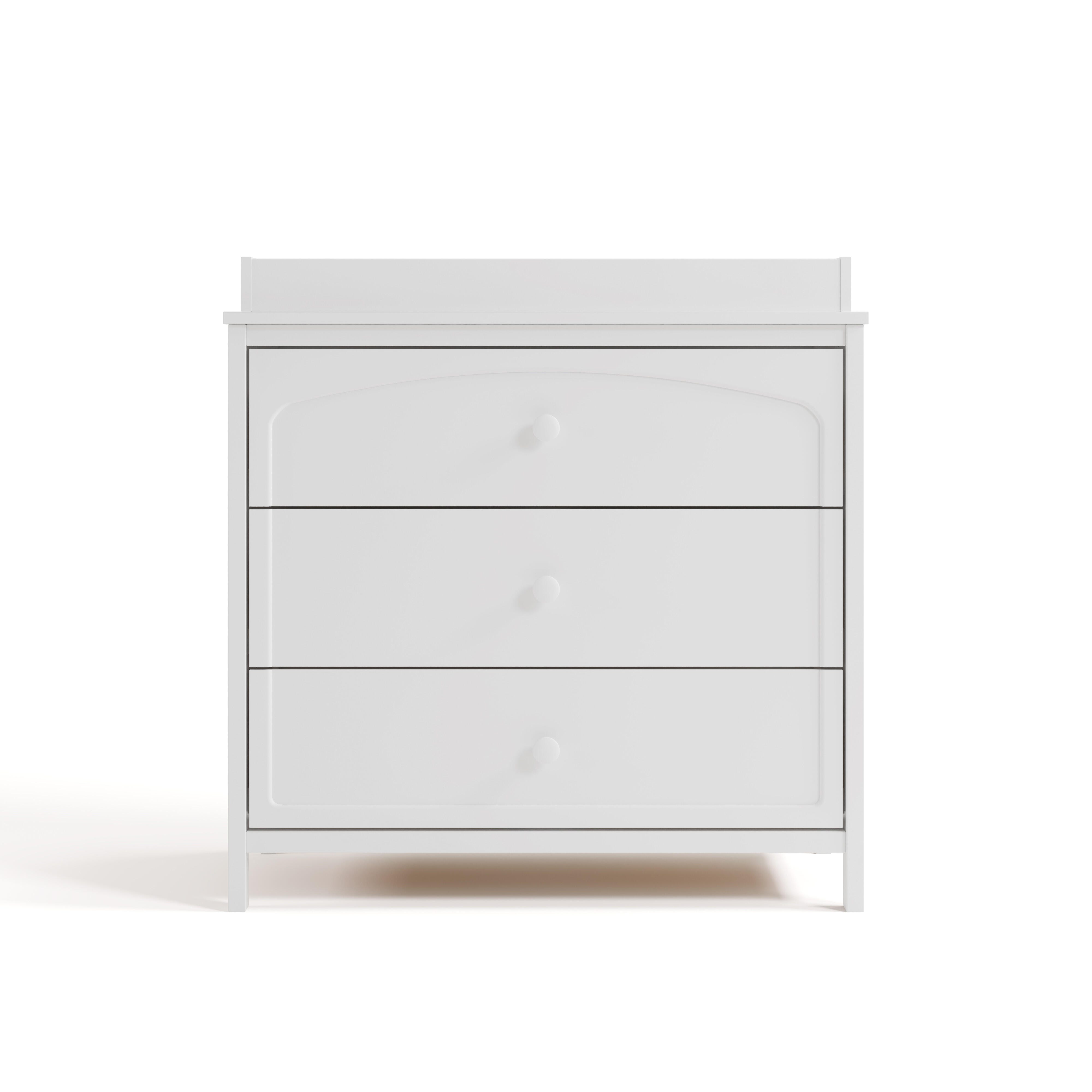 Graco Olivia 3 Drawer Chest with Changing Topper, White, large