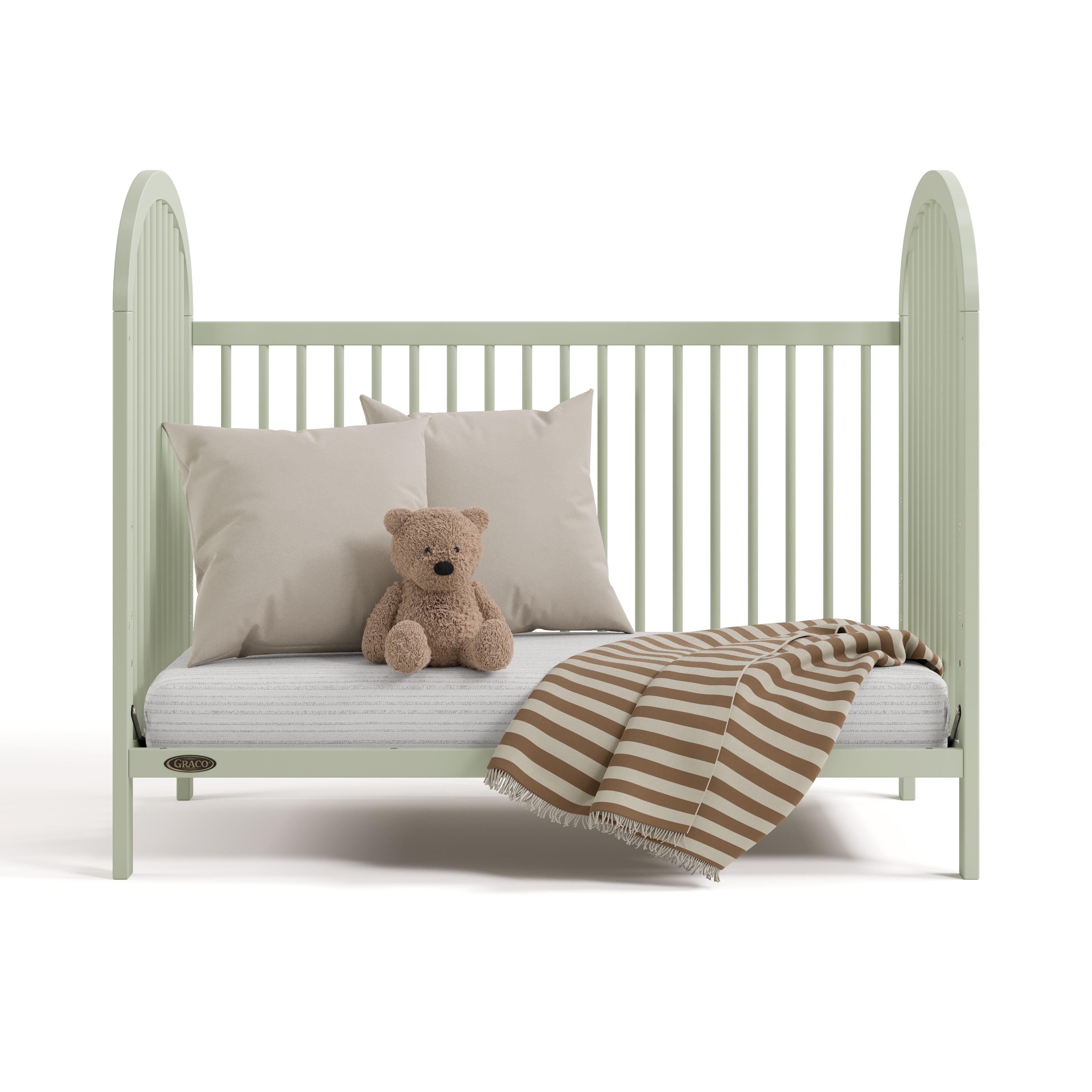 Graco Olivia 3-in-1 Convertible Crib, Sage, large