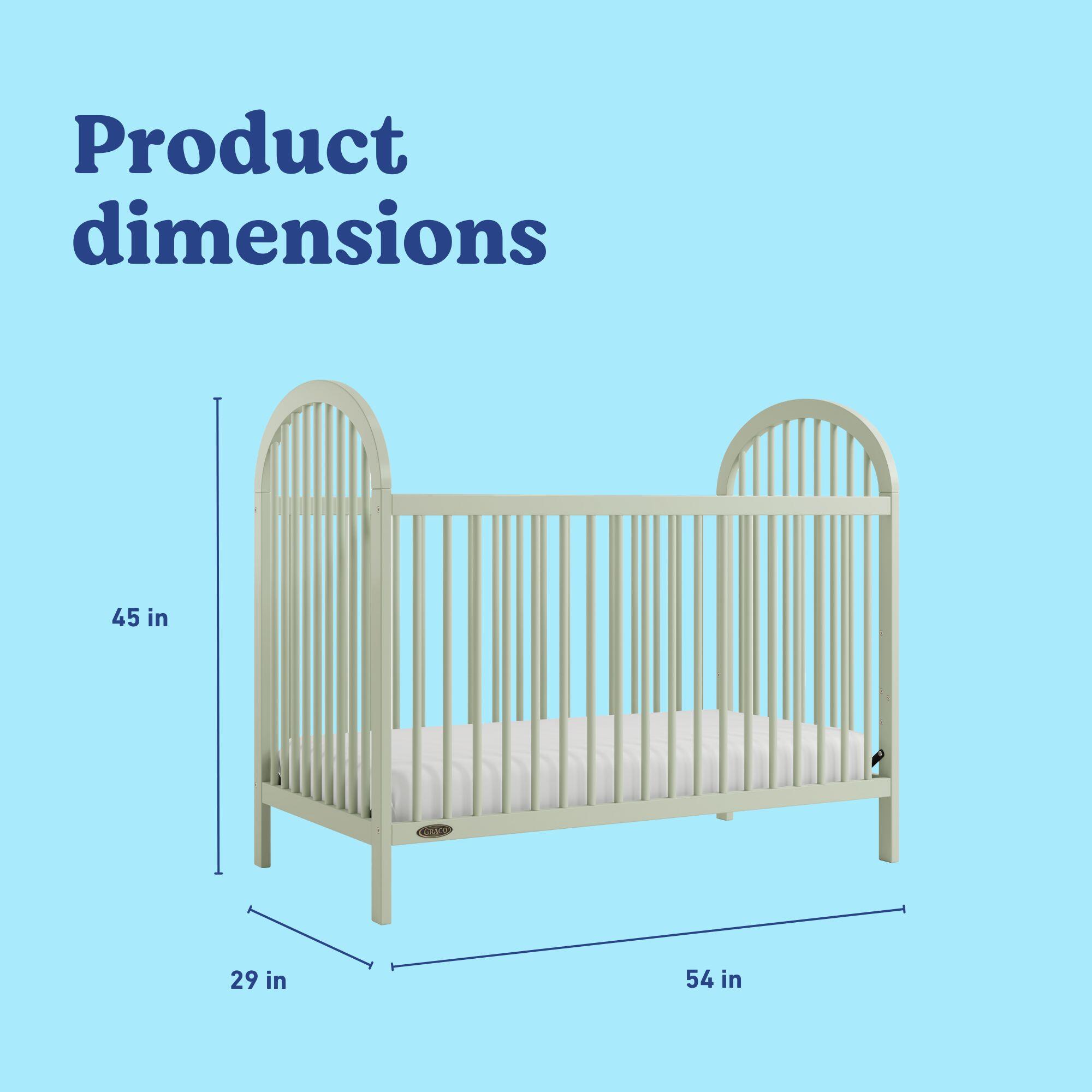 Graco Olivia 3-in-1 Convertible Crib, Sage, large
