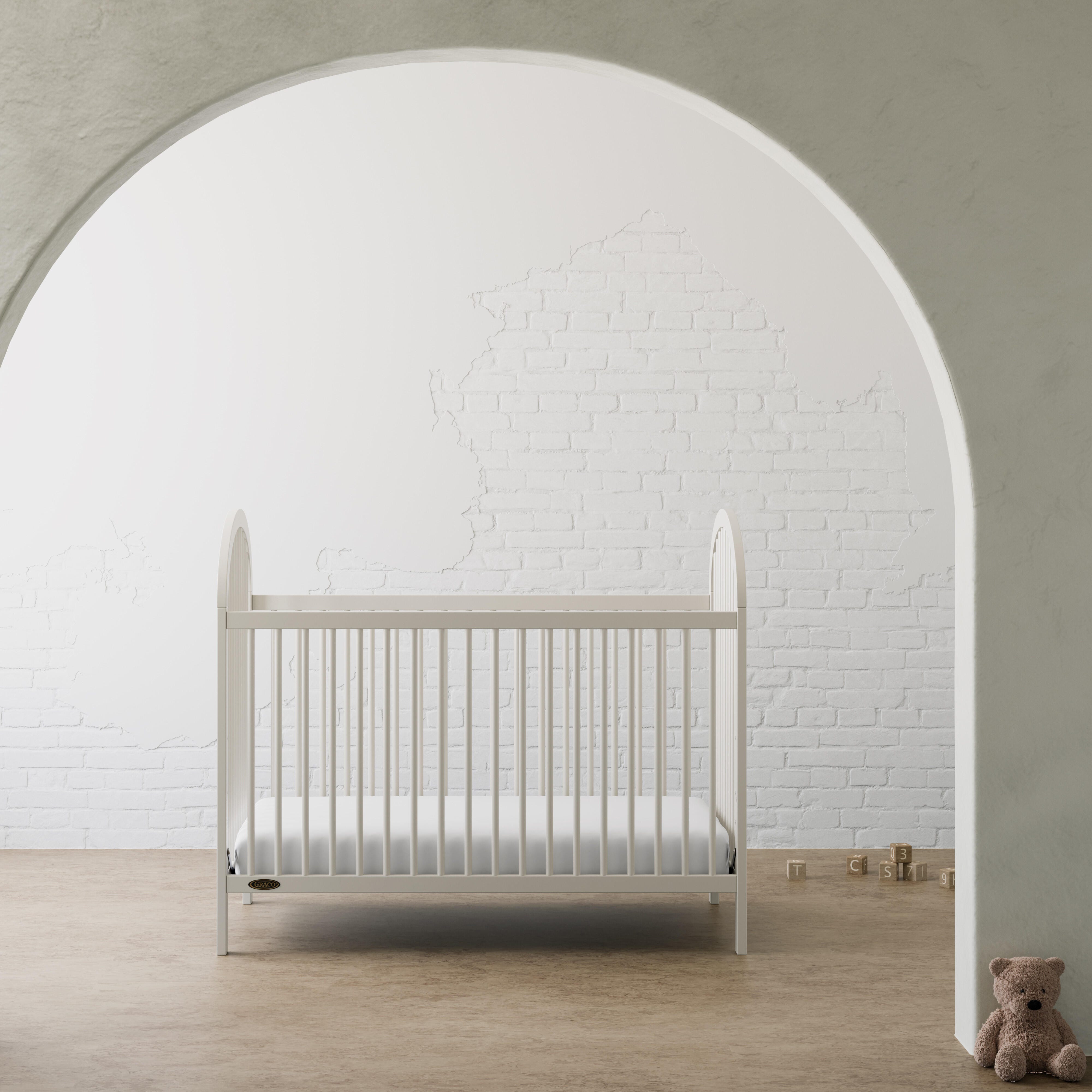 Graco Olivia 3-in-1 Convertible Crib, Frosted Oat, large