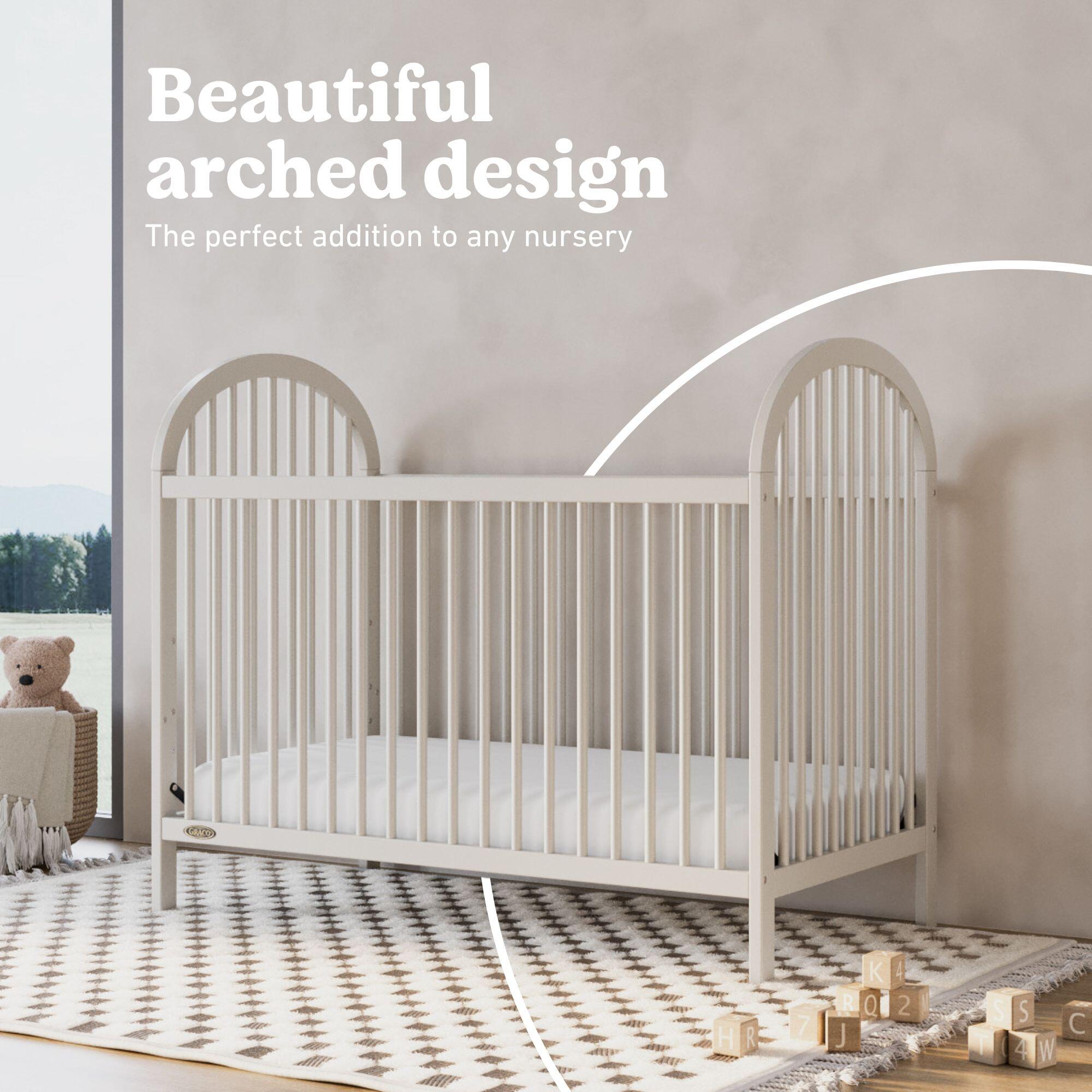 Graco Olivia 3-in-1 Convertible Crib, Frosted Oat, large