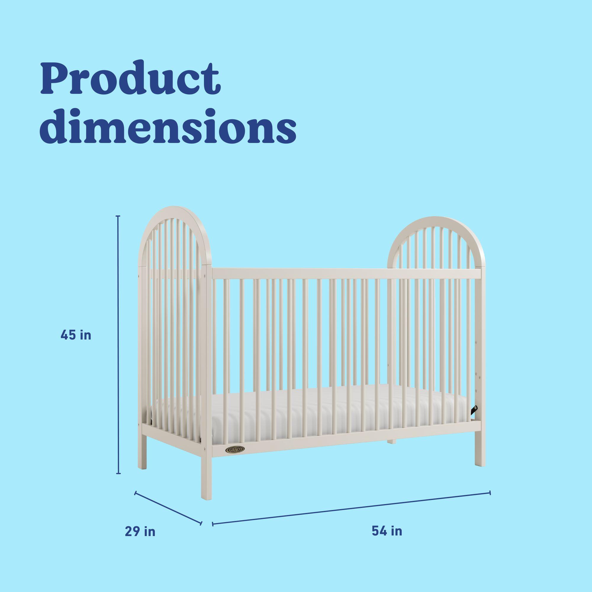Graco Olivia 3-in-1 Convertible Crib, Frosted Oat, large