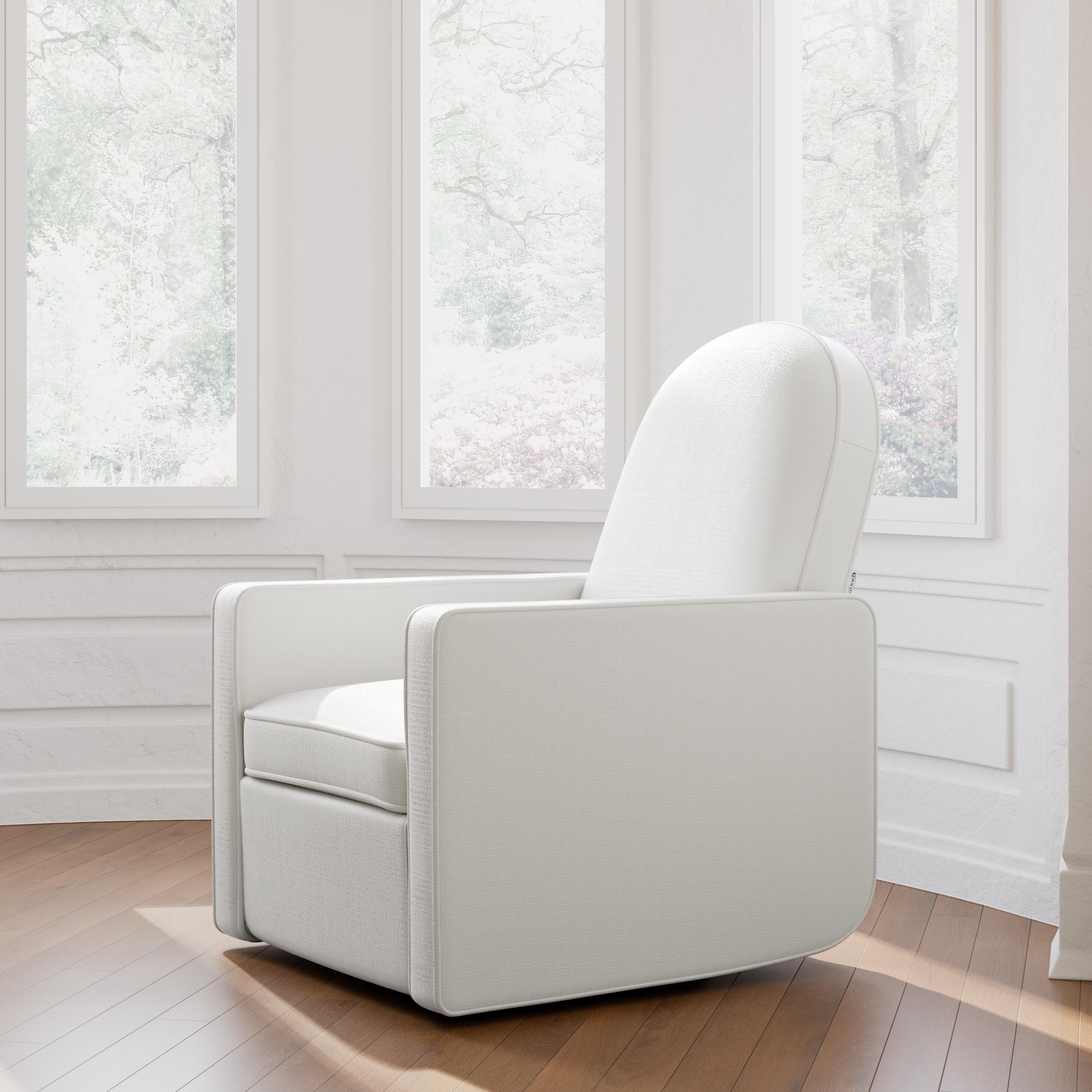 Graco Olivia Power Swivel Glider Recliner, Ivory, rollover