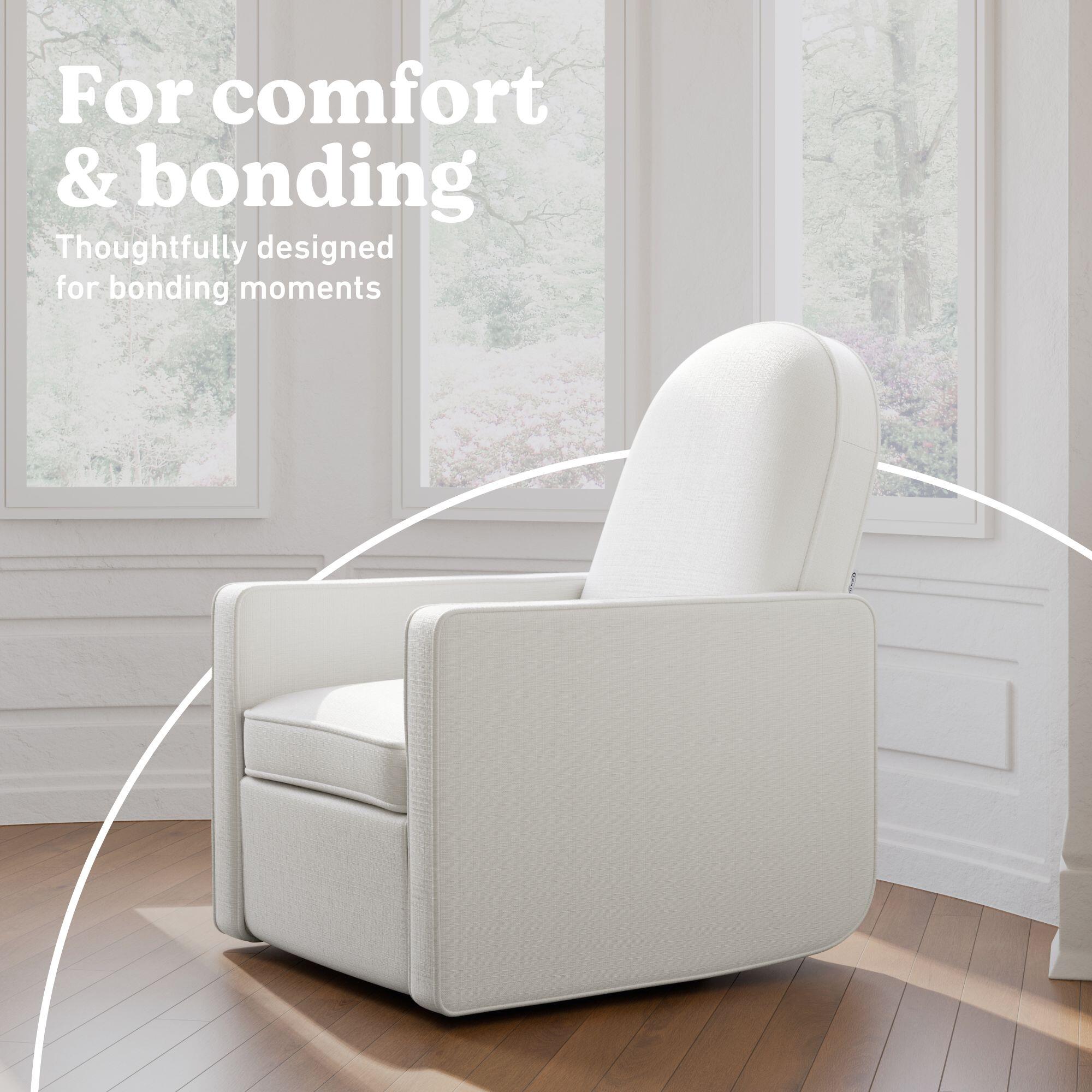 Graco Olivia Power Swivel Glider Recliner, Ivory, large