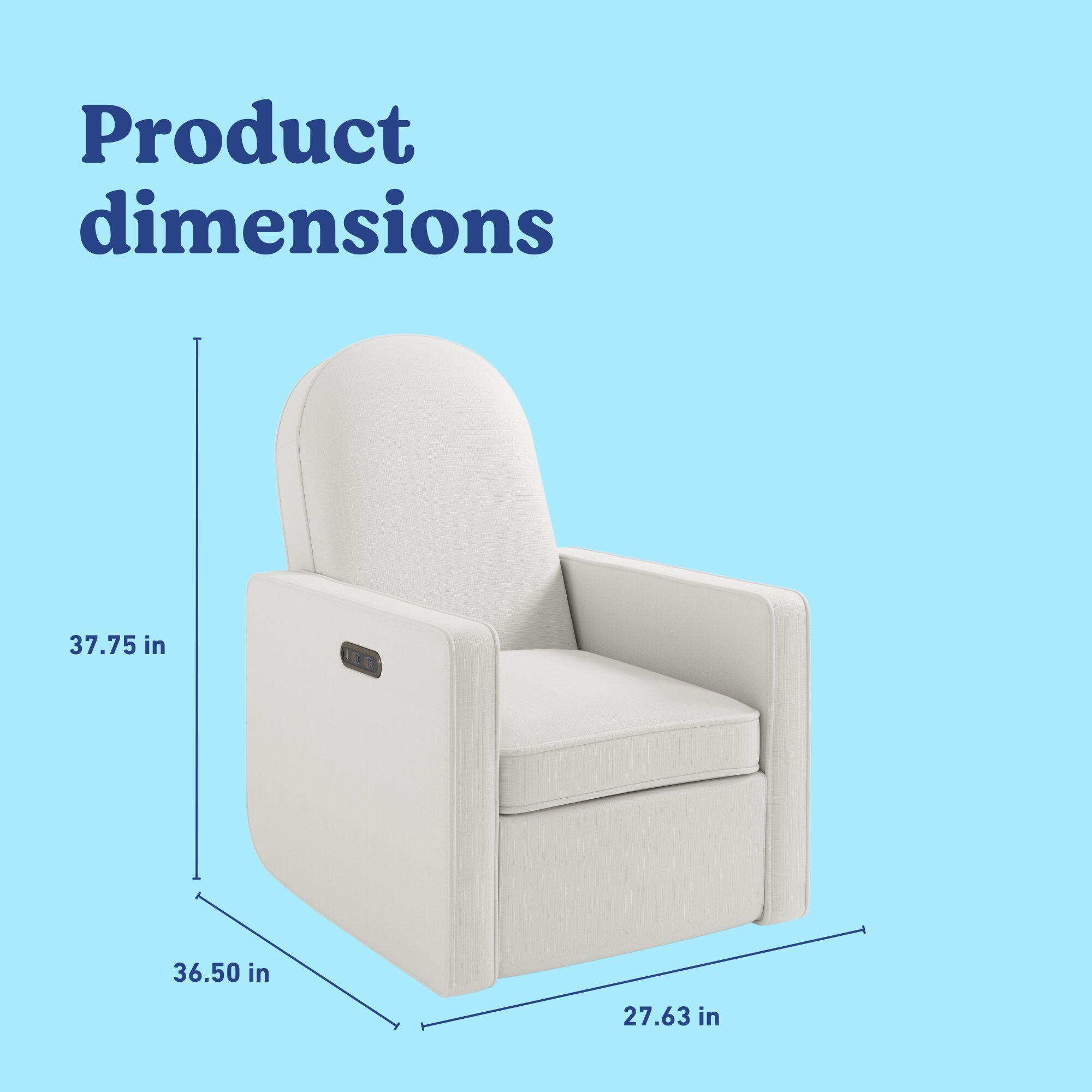 Graco Olivia Power Swivel Glider Recliner, Ivory, large