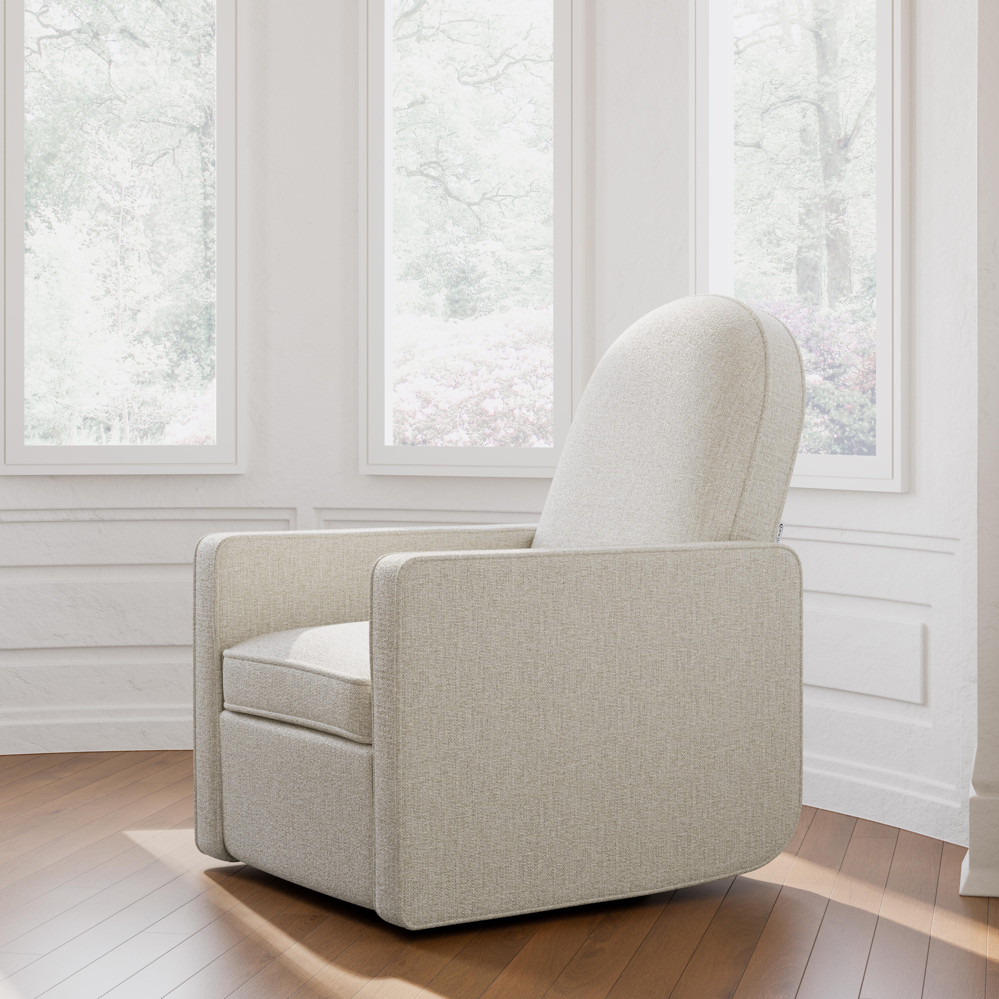 Graco Olivia Power Swivel Glider Recliner, Beige, rollover