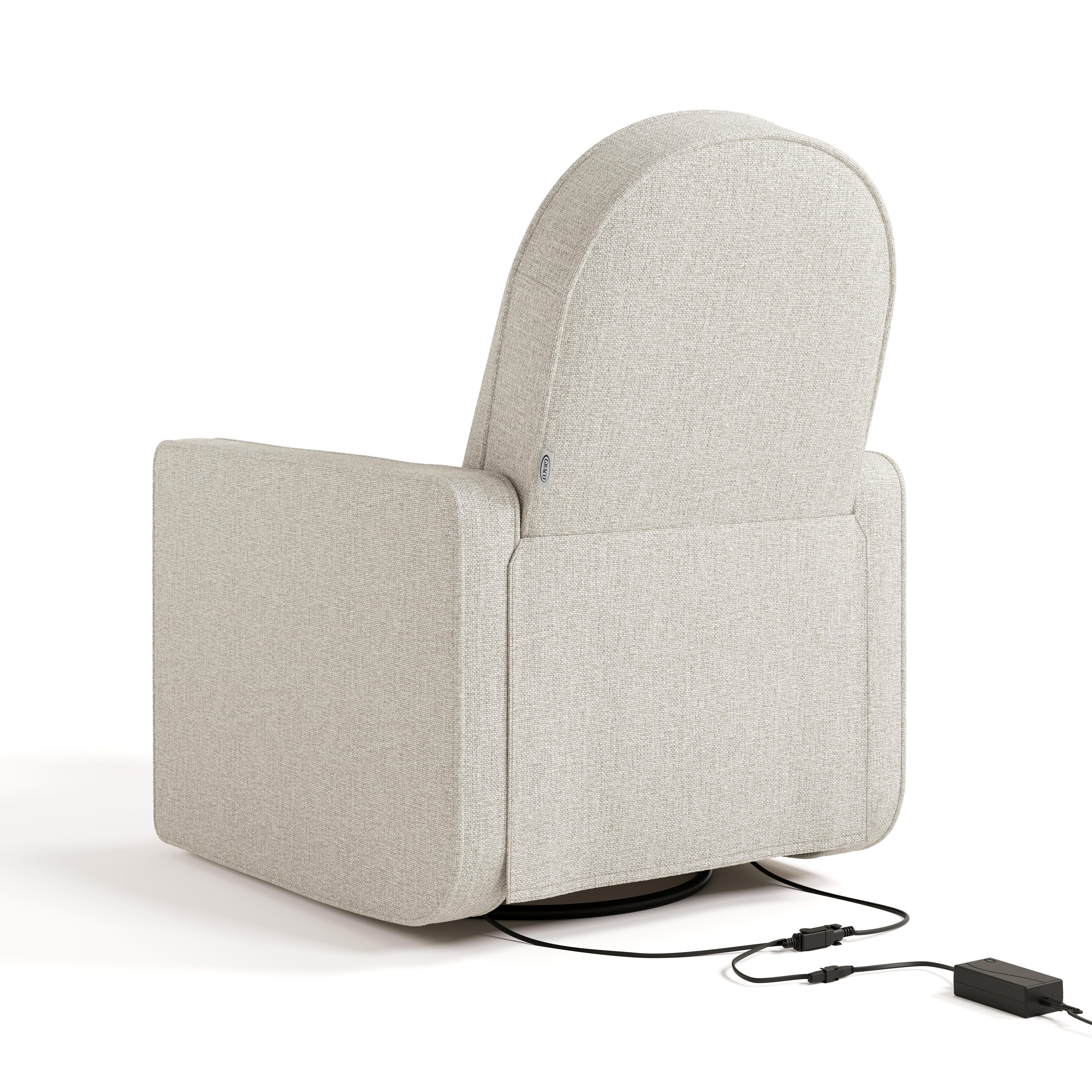 Graco Olivia Power Swivel Glider Recliner, Beige, large
