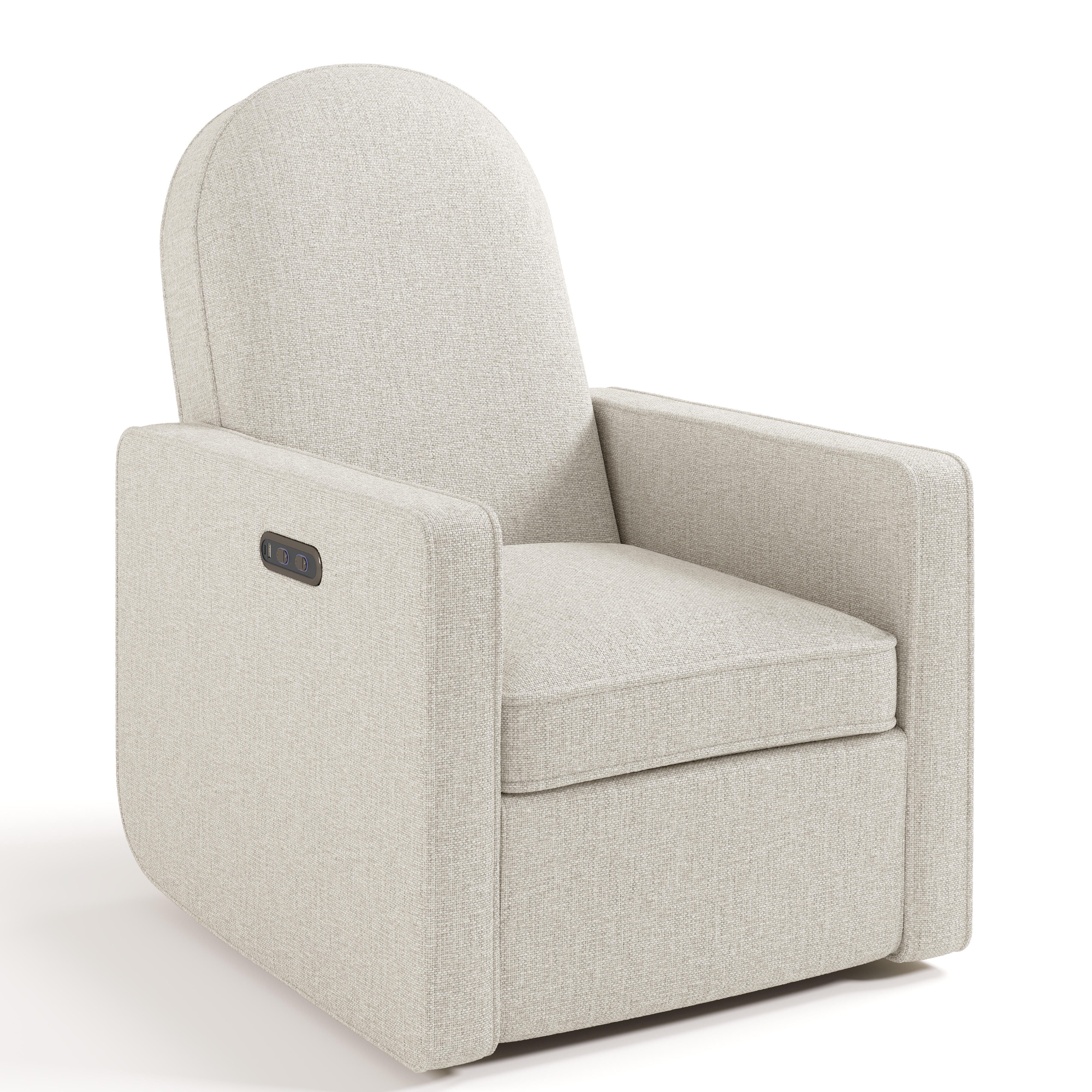 Graco Olivia Power Swivel Glider Recliner, Beige, large