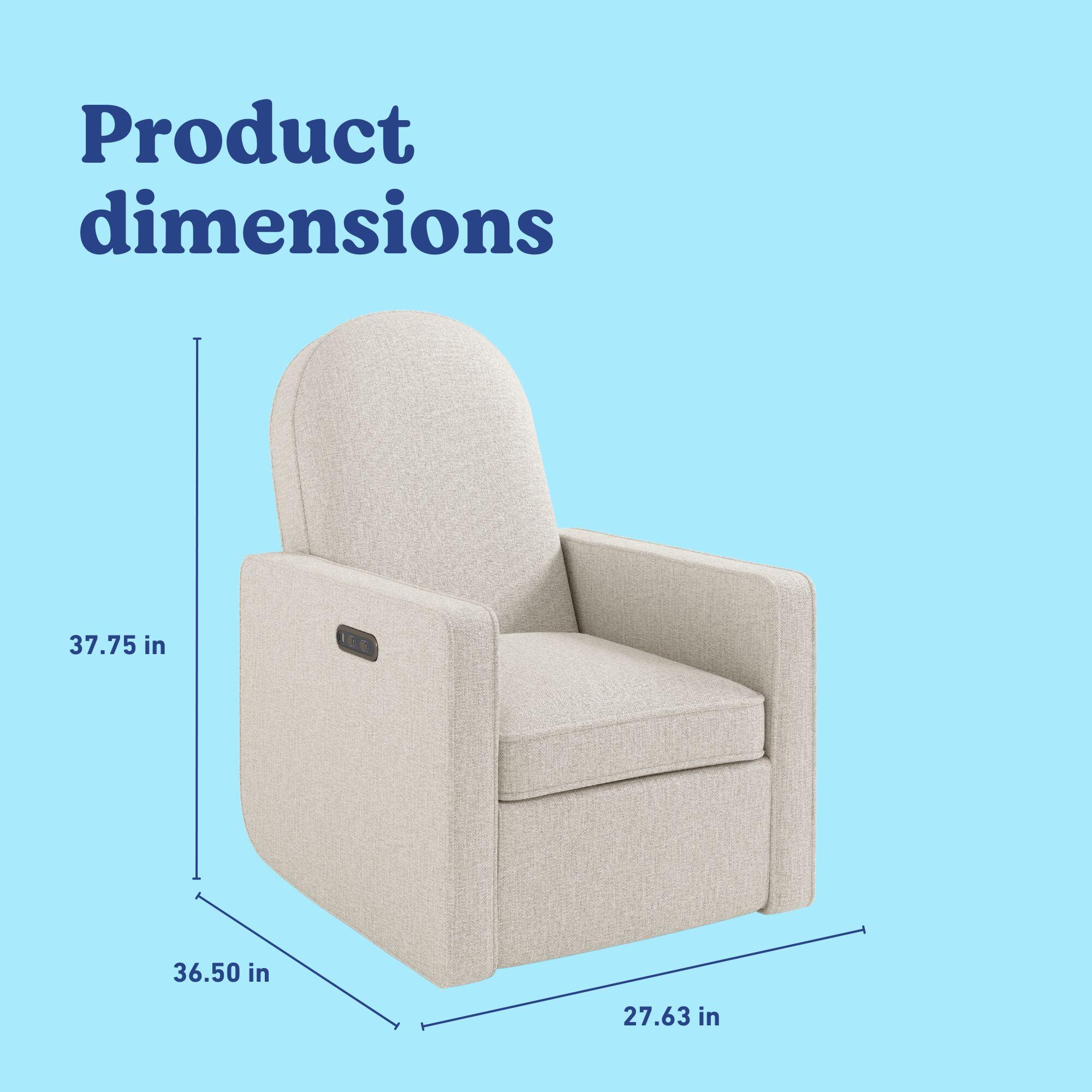 Graco Olivia Power Swivel Glider Recliner, Beige, large