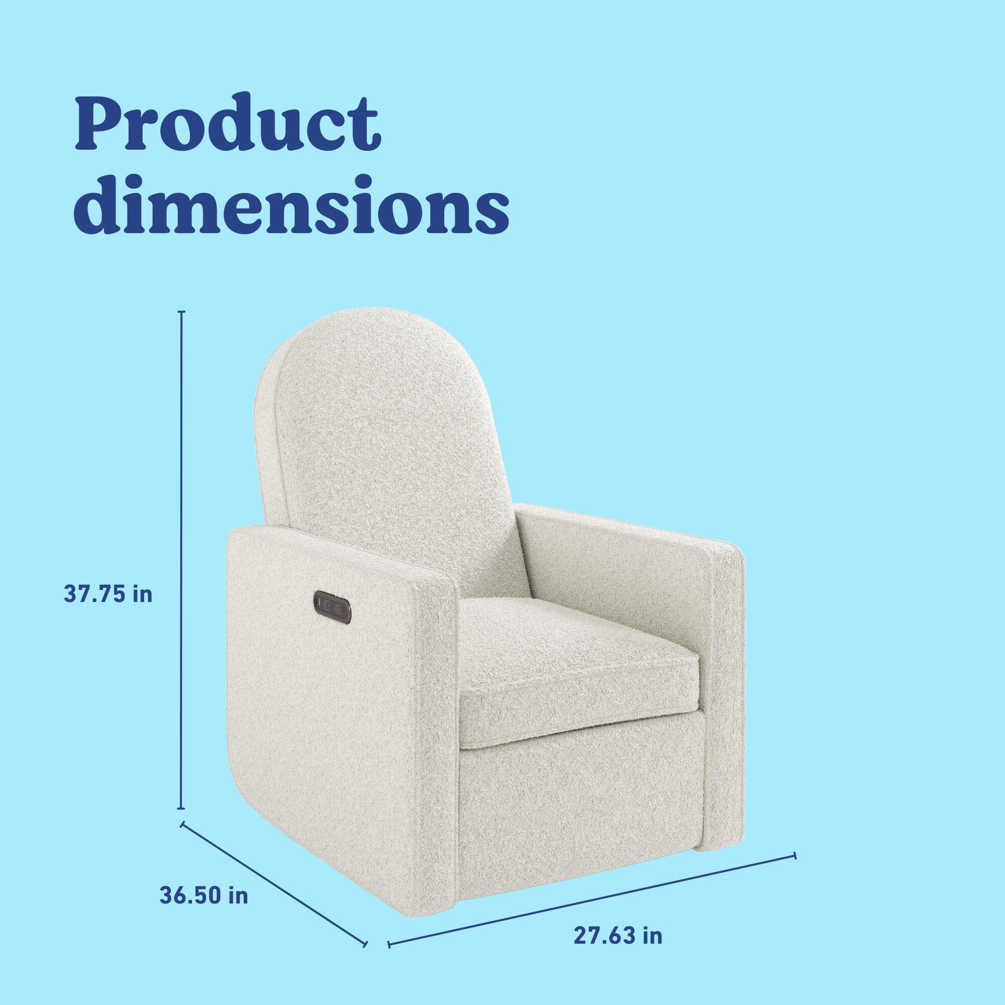 Graco Olivia Solid Power Swivel Glider Recliner, , large