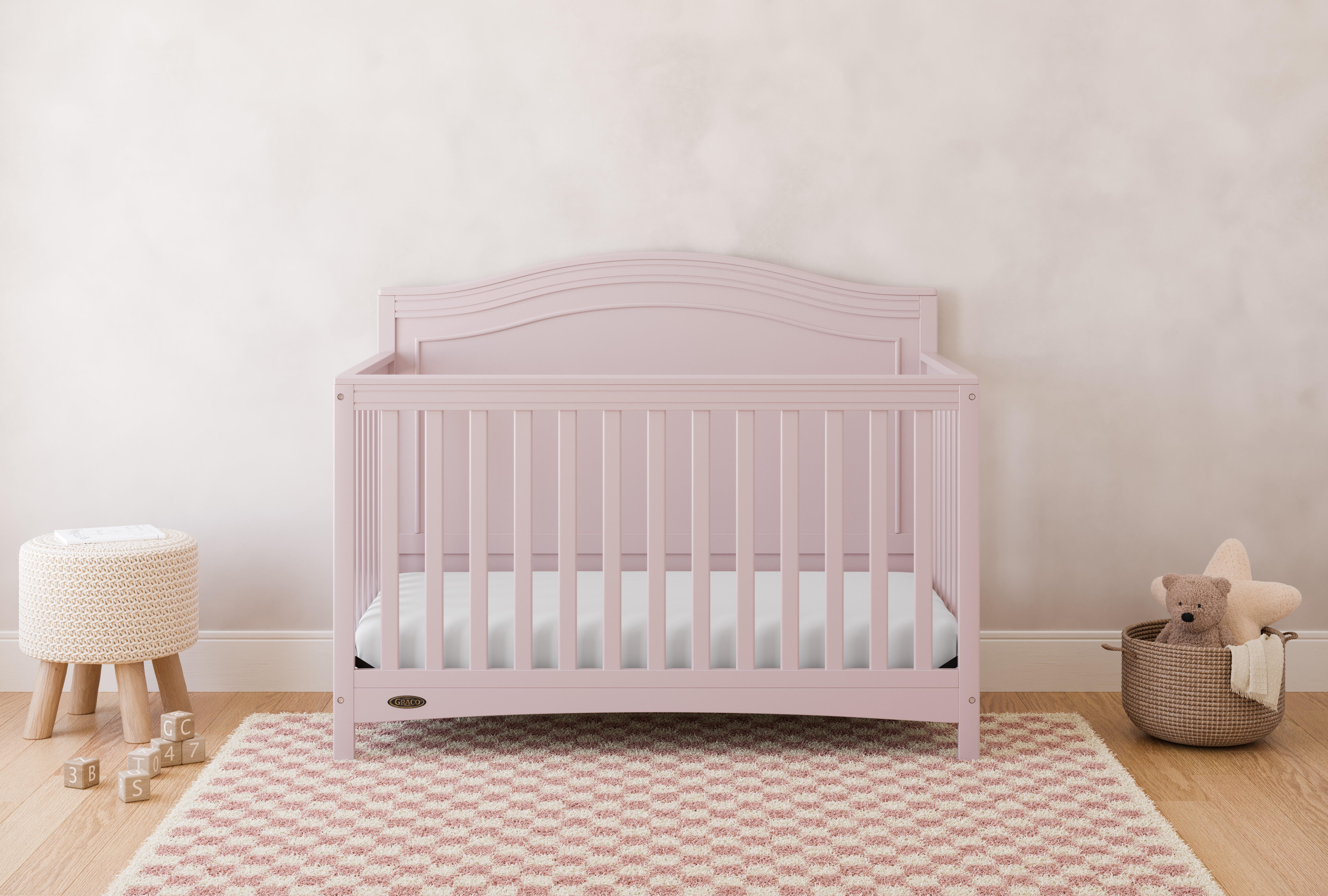 Graco Paris 4-in-1 Convertible Crib, Blush, rollover