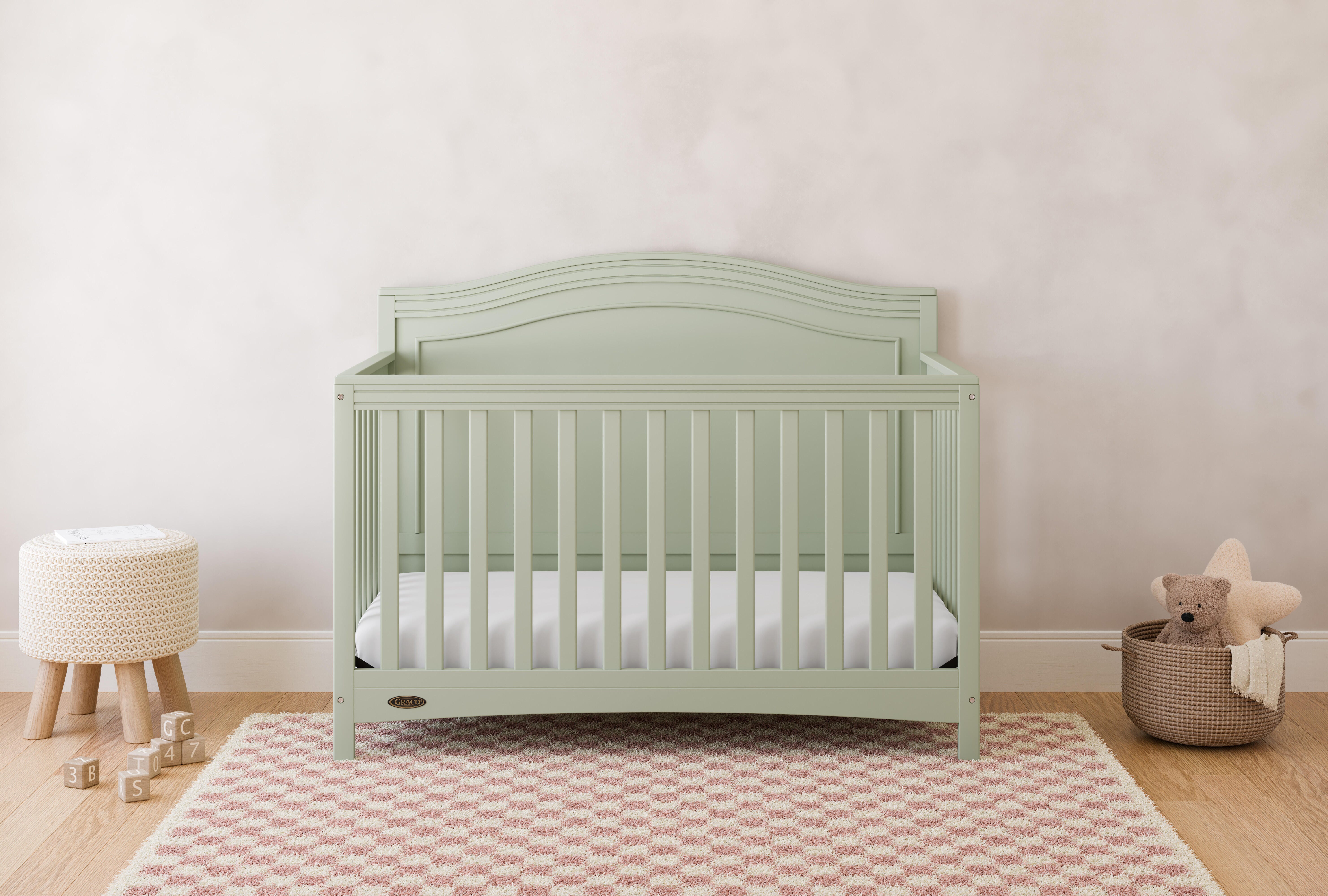 Graco Paris 4-in-1 Convertible Crib, Sage, rollover