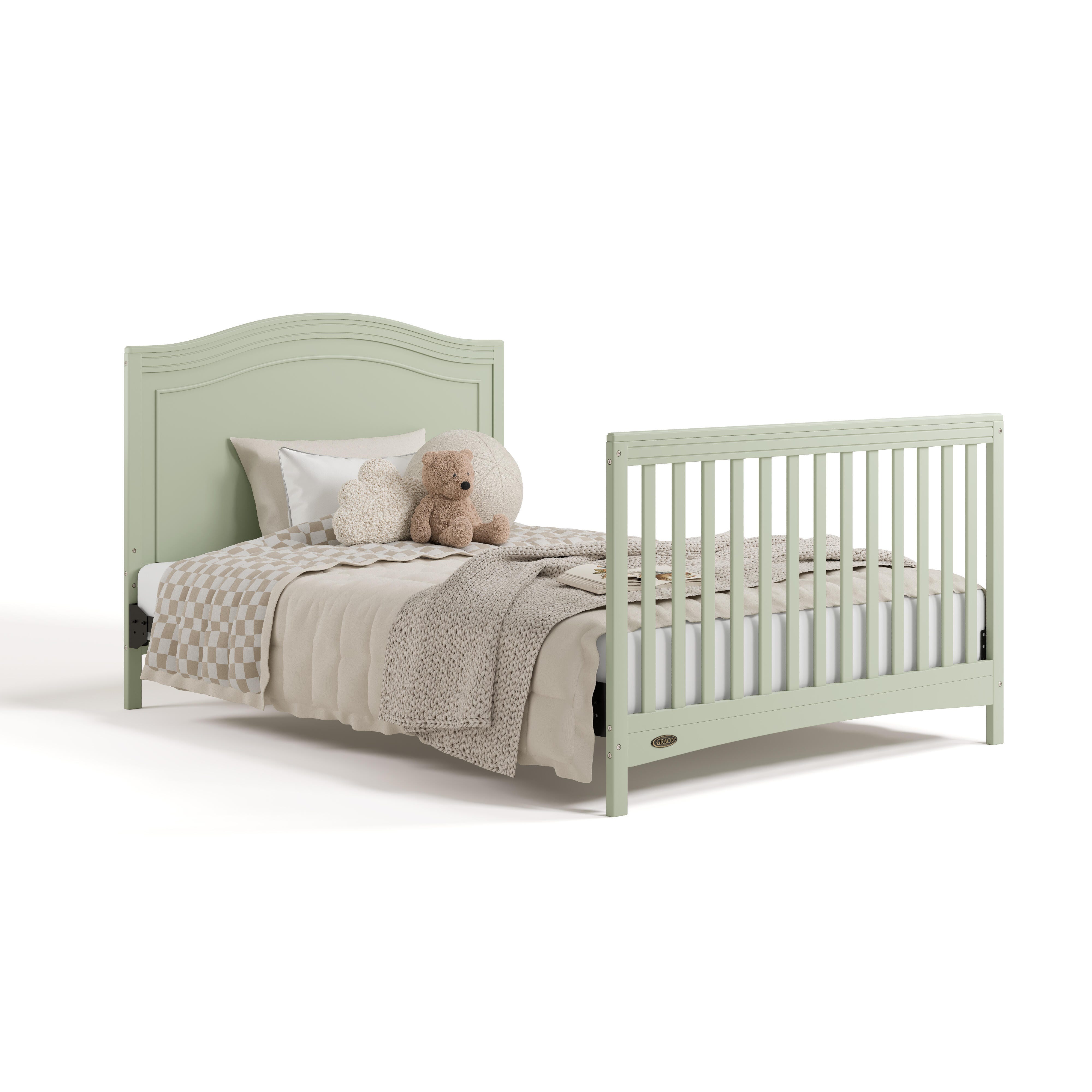 Graco Paris 4-in-1 Convertible Crib, Sage, large
