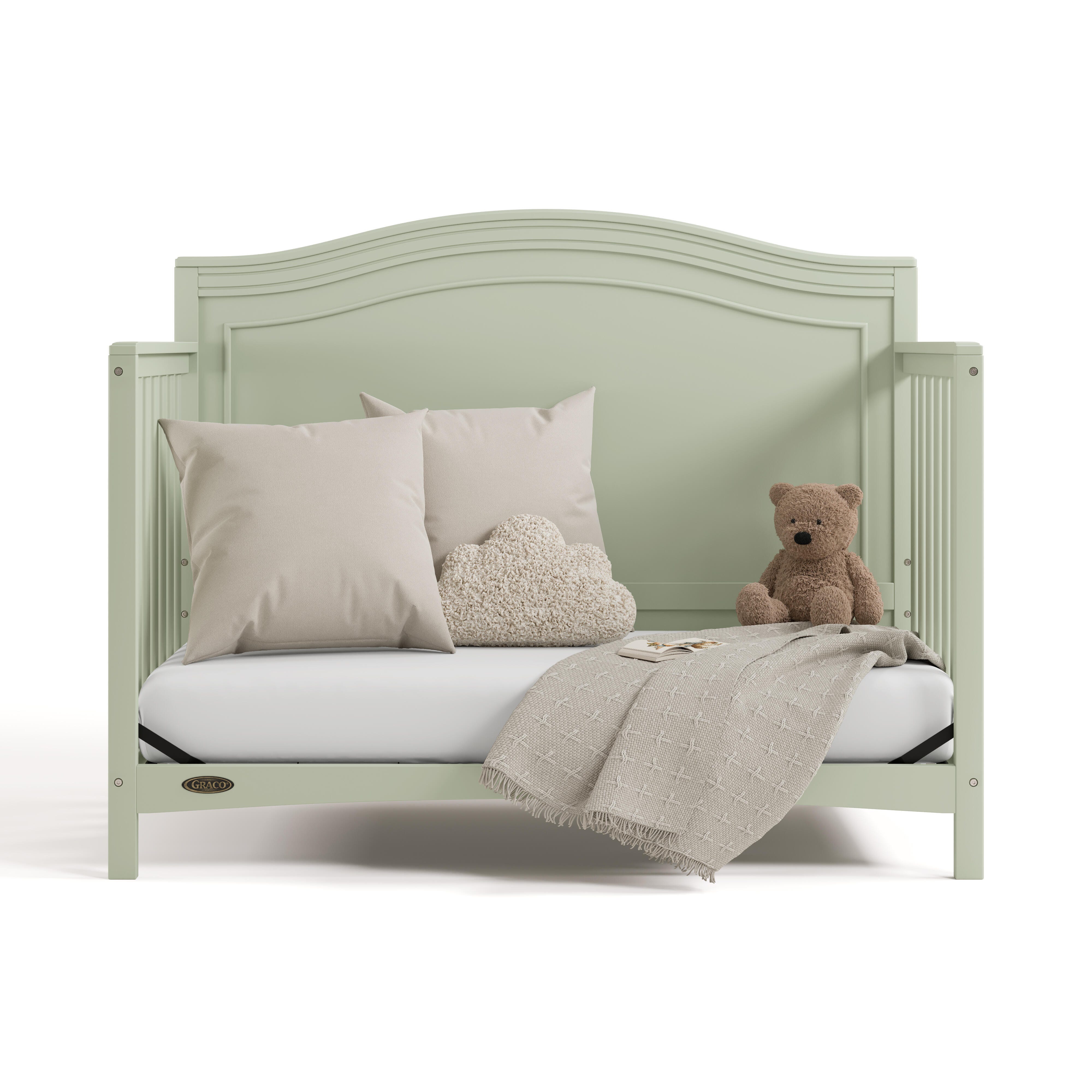 Graco Paris 4-in-1 Convertible Crib, Sage, large