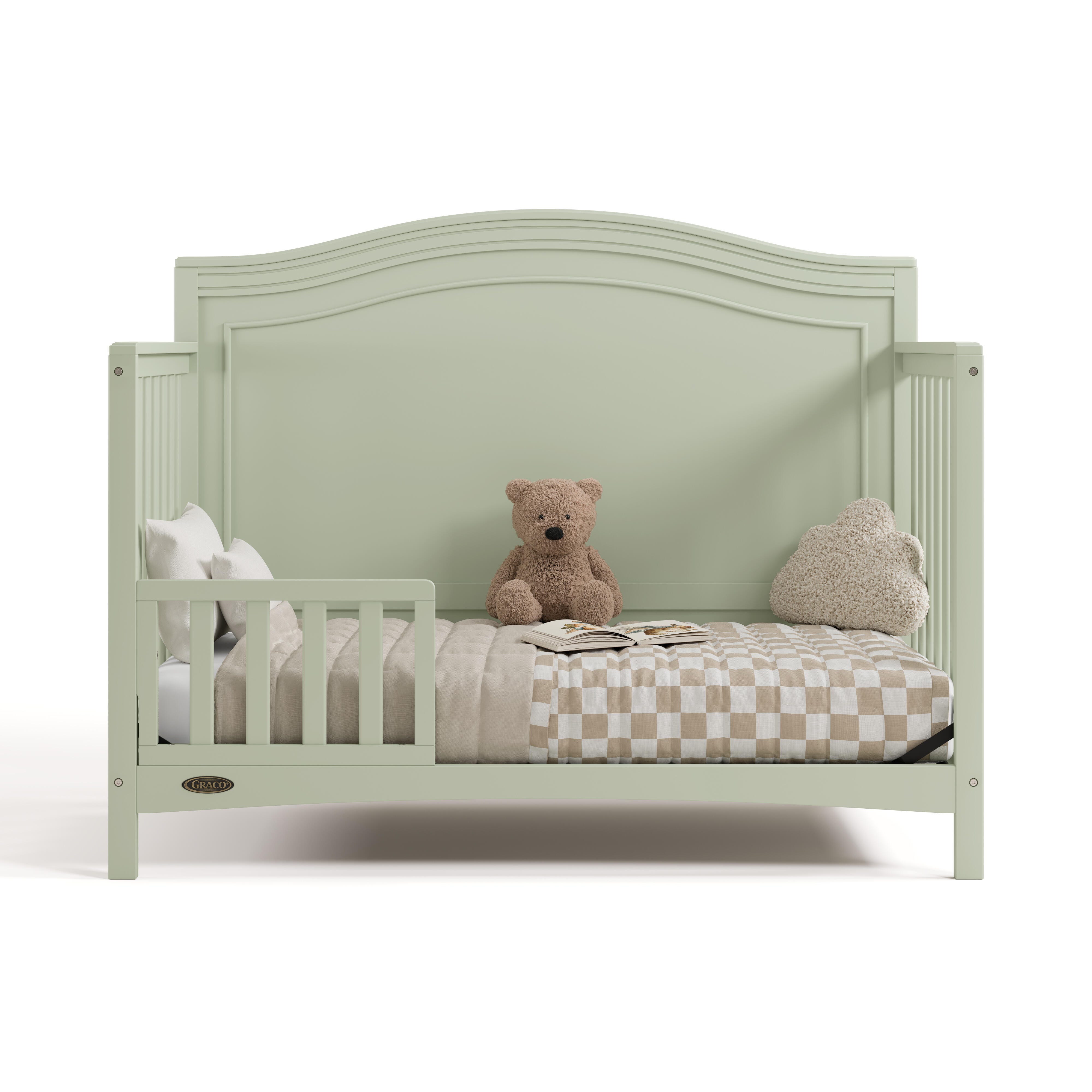 Graco Paris 4-in-1 Convertible Crib, Sage, large