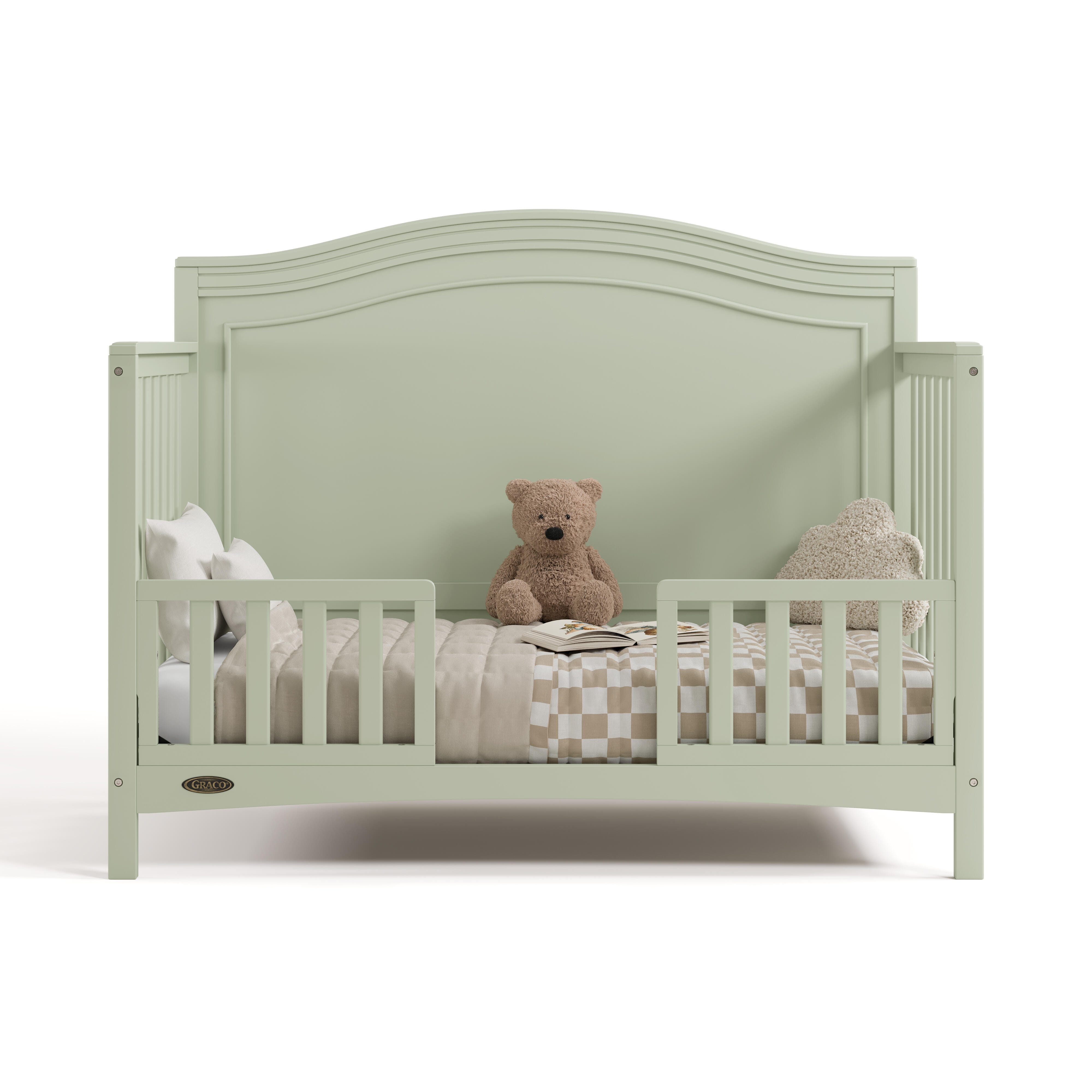 Graco Paris 4-in-1 Convertible Crib, Sage, large