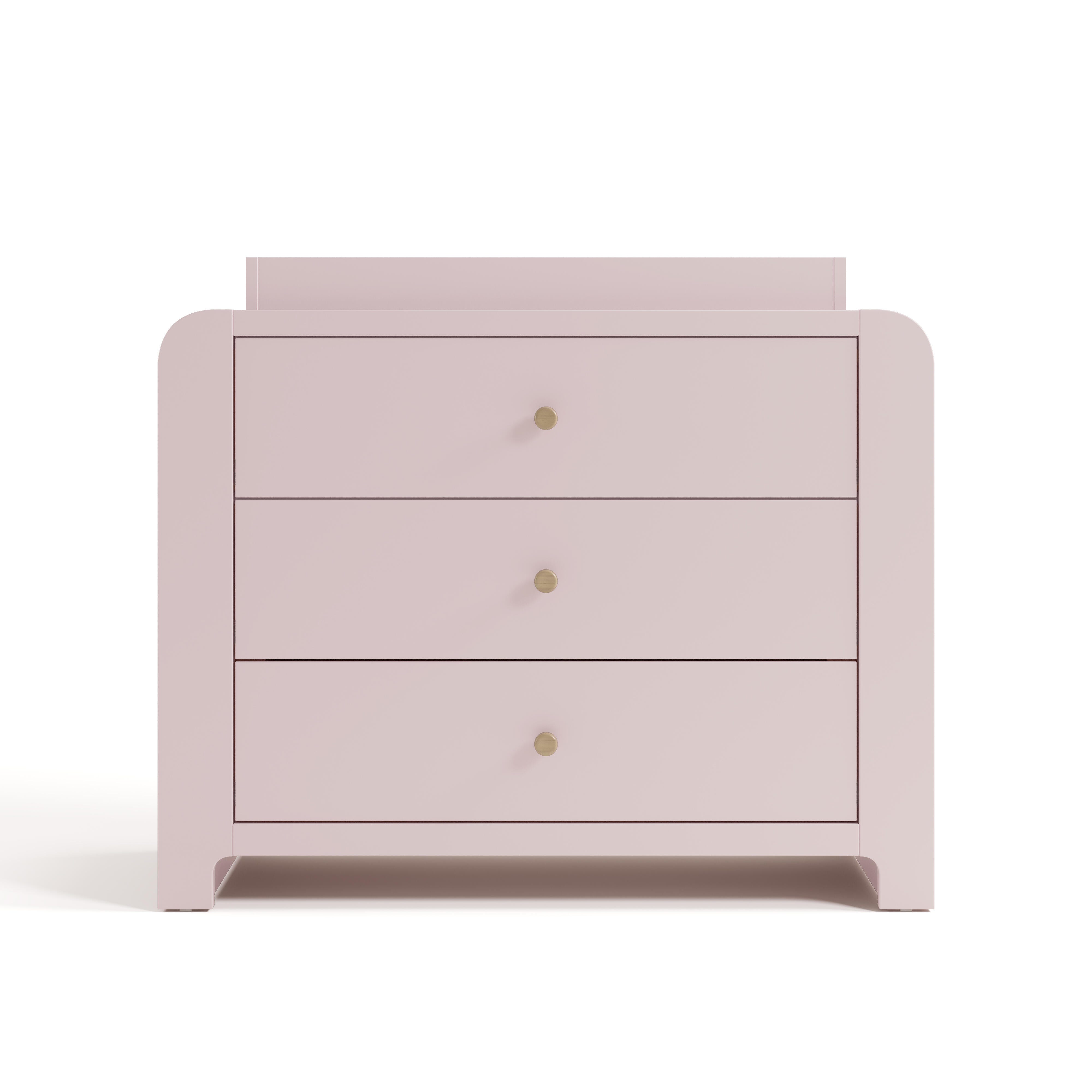 Graco Read-with-Me 3 Drawer Chest with Bookshelves and Changing Topper, Blush/Driftwood, large