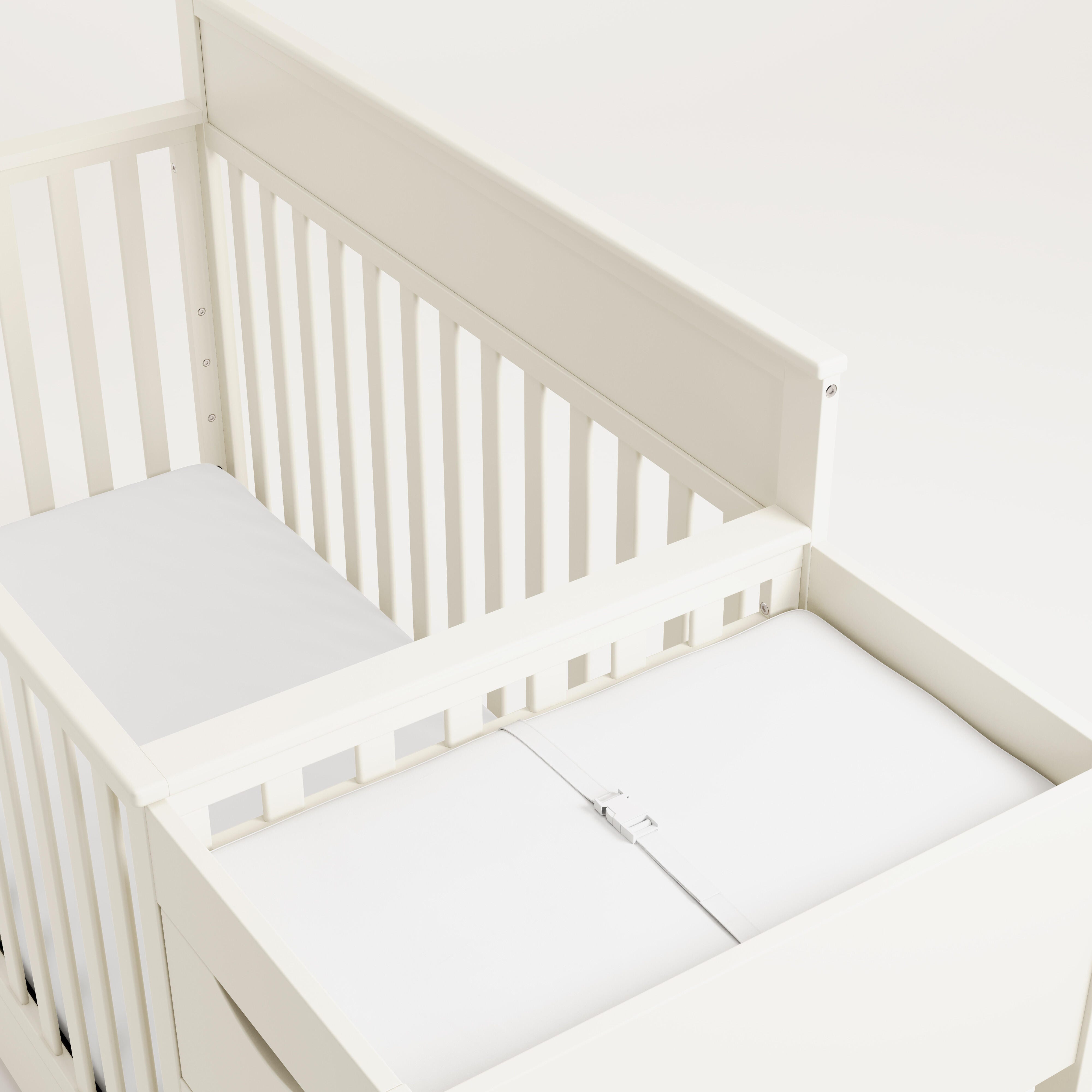 Graco Shiloh 5-in-1 Convertible Crib and Changer With Storage Drawer, Frosted Oat, large