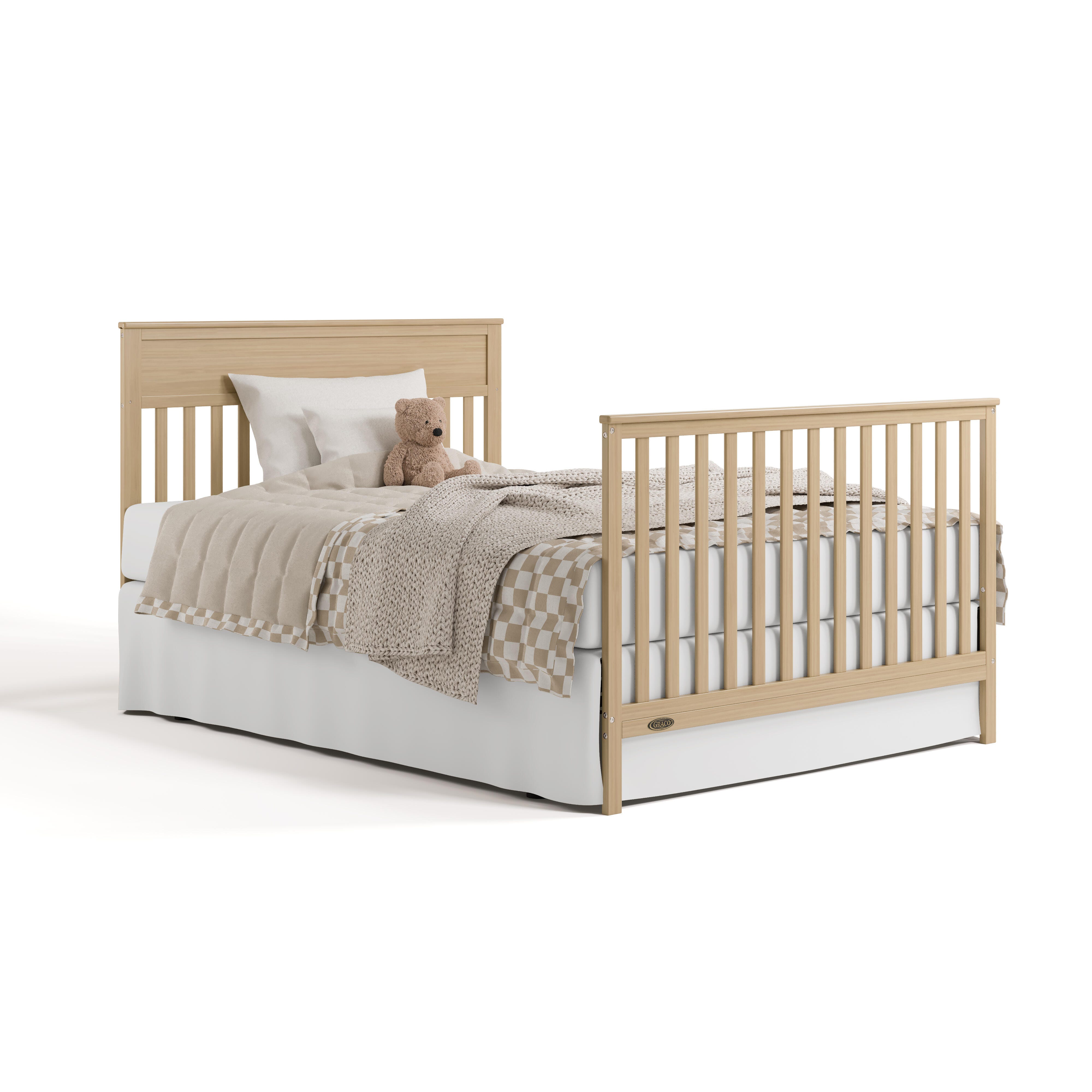Graco Shiloh 5-in-1 Convertible Crib With Storage Drawer, Driftwood, large